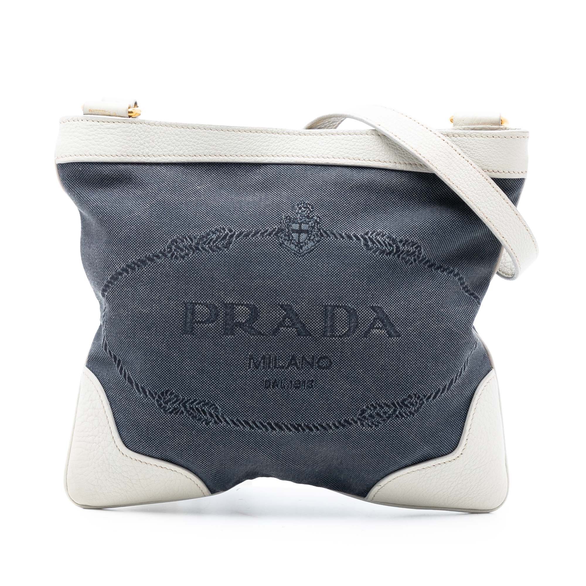 Prada Prada Canvas Canapa Logo Crossbody Size ONE SIZE - 1 Thumbnail