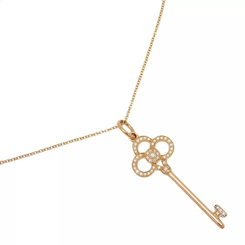 Tiffany & Co. TIFFANY&Co. Lock Crown Key Necklace K18 Pink Gold Size ONE SIZE - 11 Thumbnail
