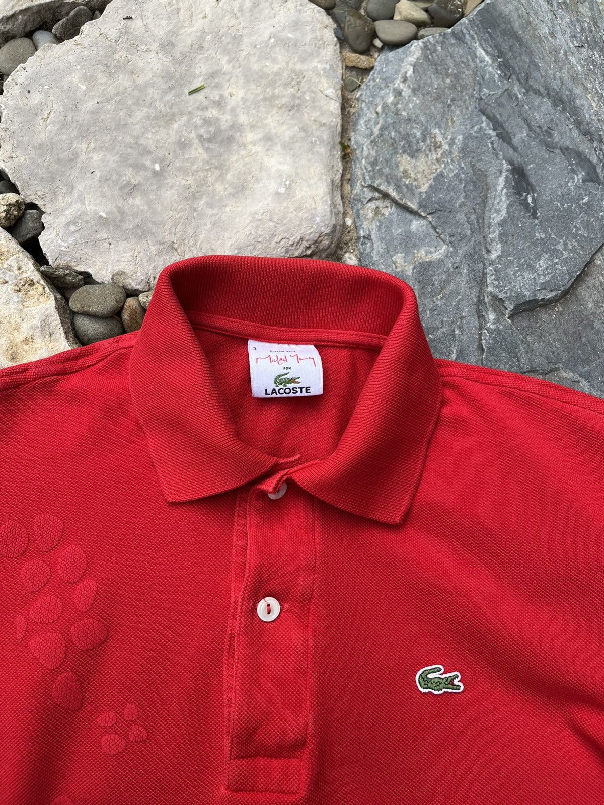 Lacoste × Vintage Vintage Lacoste x Michael Young patterned polo t-shirt tee Size US M / EU 48-50 / 2 - 13 Thumbnail