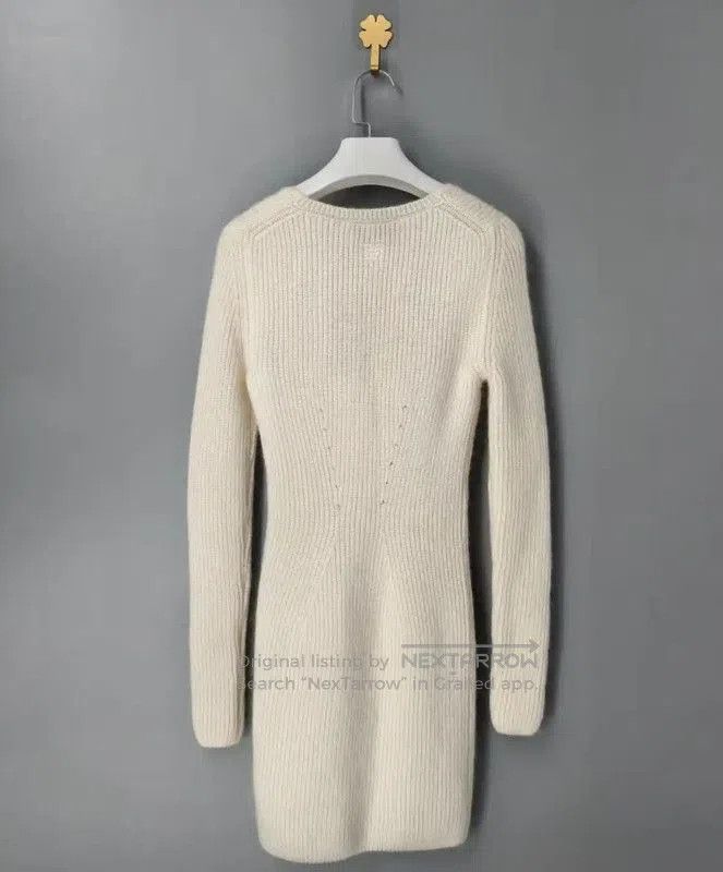 Fendi Fendi Women's White Wool Dress . Size M / US 6-8 / IT 42-44 - 2 Thumbnail