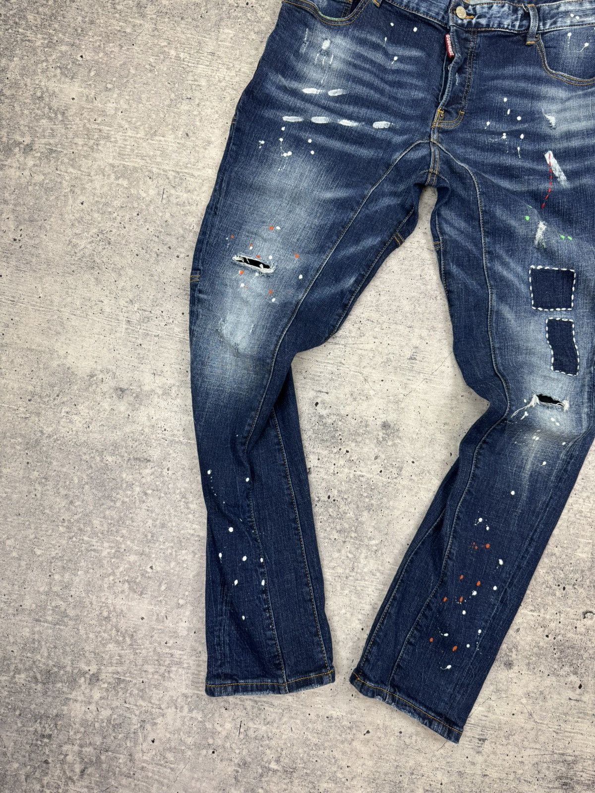 Dsquared2 Dsquared2 Dsquared Painted Patchwork Italian Jeans Trousers Size US 36 / EU 52 - 3 Thumbnail