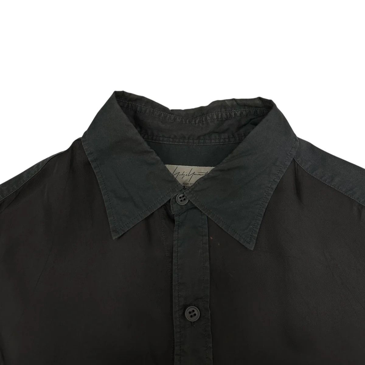 Yohji Yamamoto 🐎 2 Tone Shirt Size US M / EU 48-50 / 2 - 5 Thumbnail