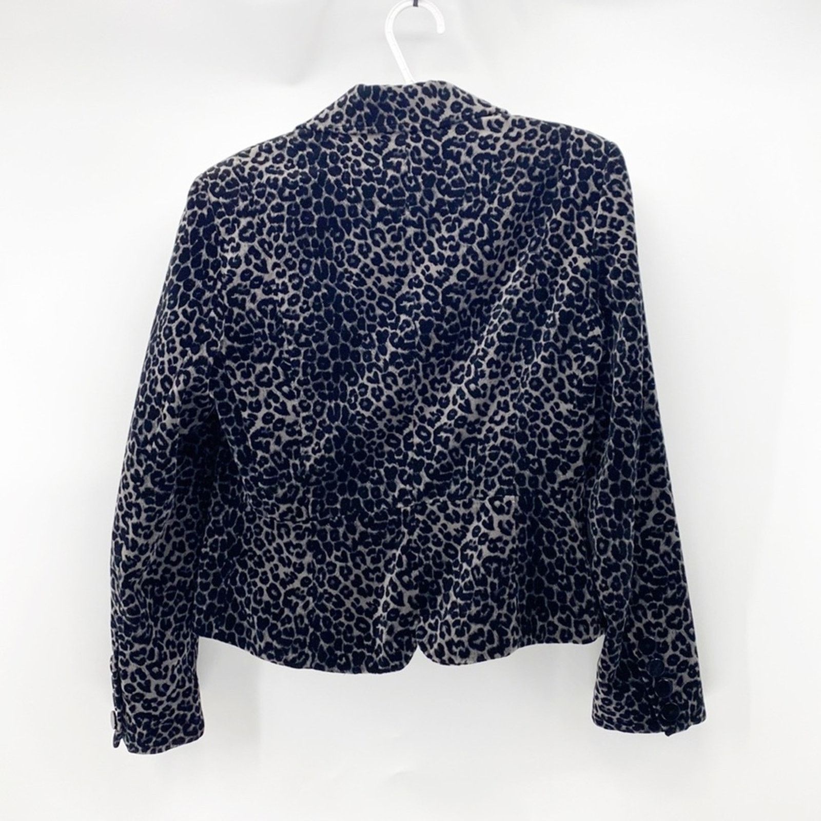 Other Georgiou 90s leopard print peplum back single button velvet Size M / US 6-8 / IT 42-44 - 6 Thumbnail