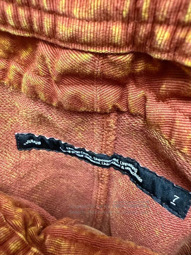 Julius Julius Heavy Washed Destroyed Flare Sweatpants Size US 27 - 9 Thumbnail