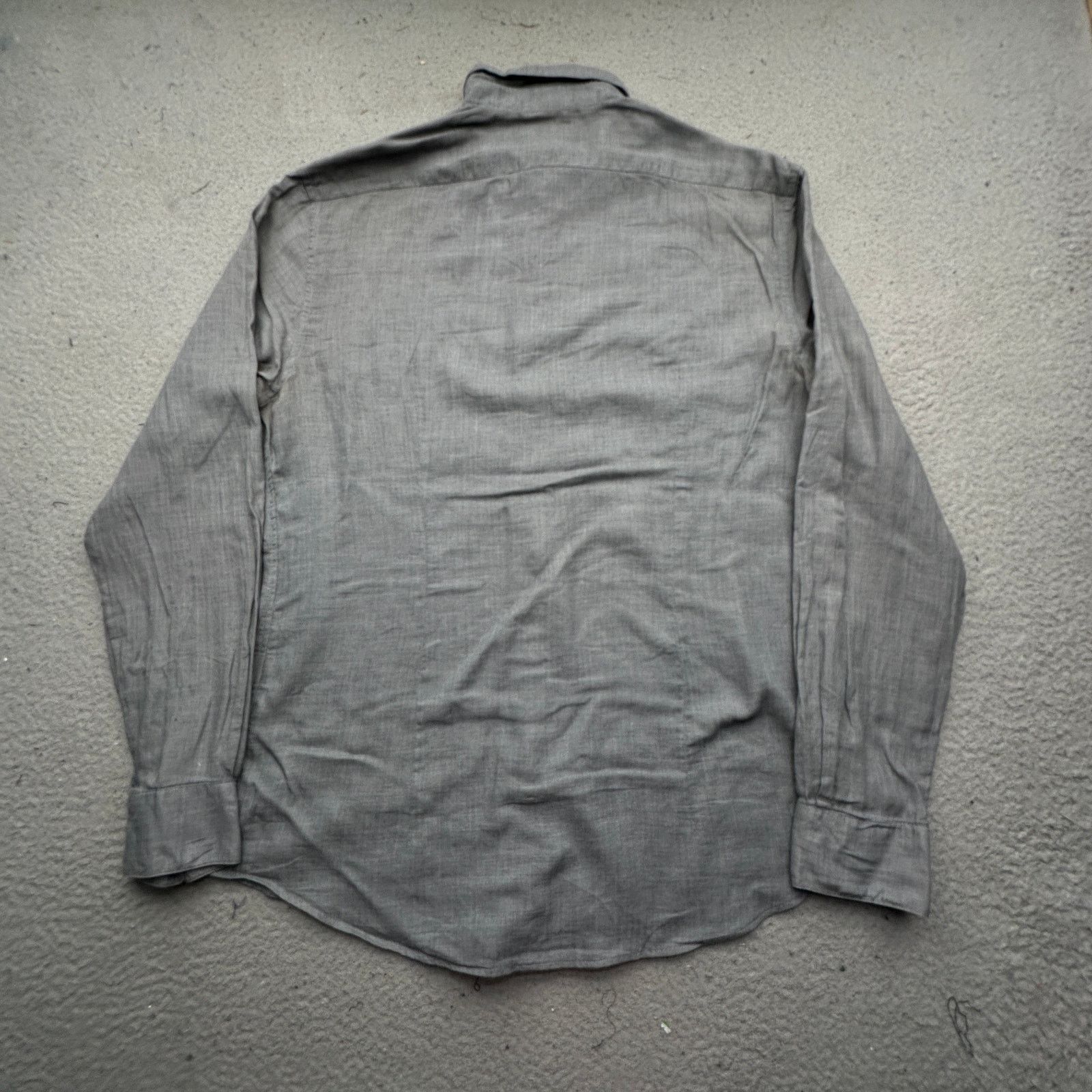 John Varvatos John Varvatos Long Sleeve Button Up Gray Shirt Mens M Size US M / EU 48-50 / 2 - 8 Thumbnail