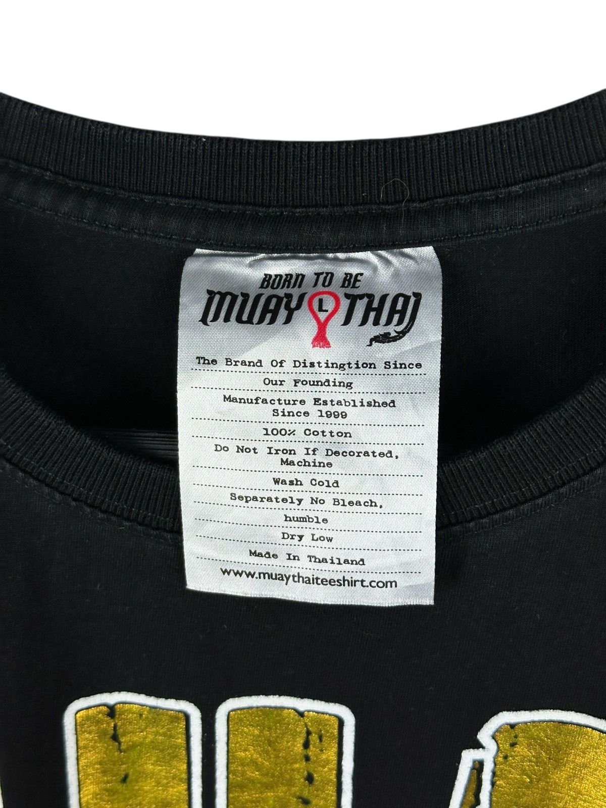 Japanese Brand × Vintage Muay Thai Boxing Printed T-Shirt Fight Thailand Box WWE WWF Size US L / EU 52-54 / 3 - 11 Thumbnail