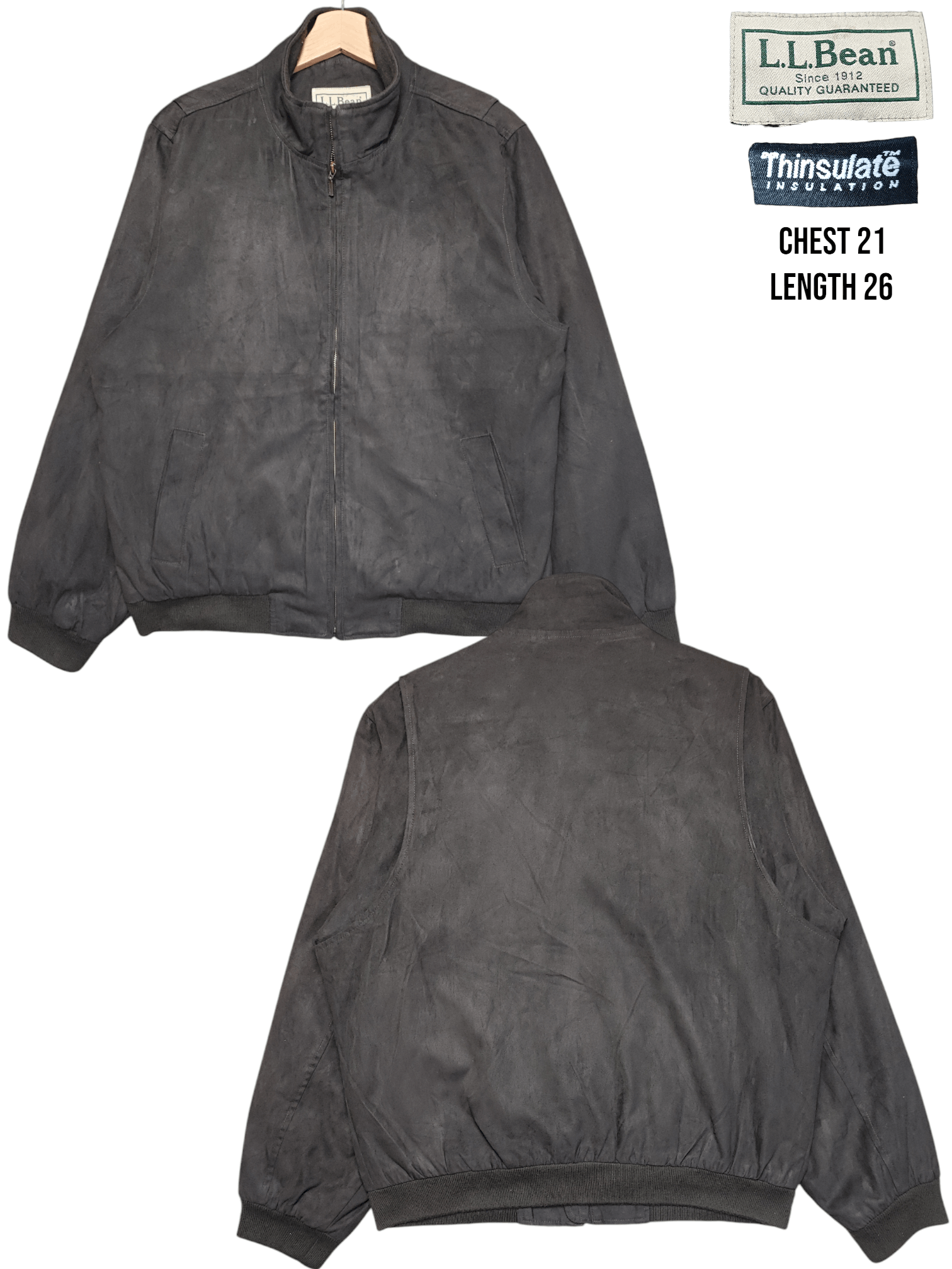 L.L. Bean Vintage L.L Bean Moleskin Insulated Jacket Size US L / EU 52-54 / 3 - 1 Thumbnail