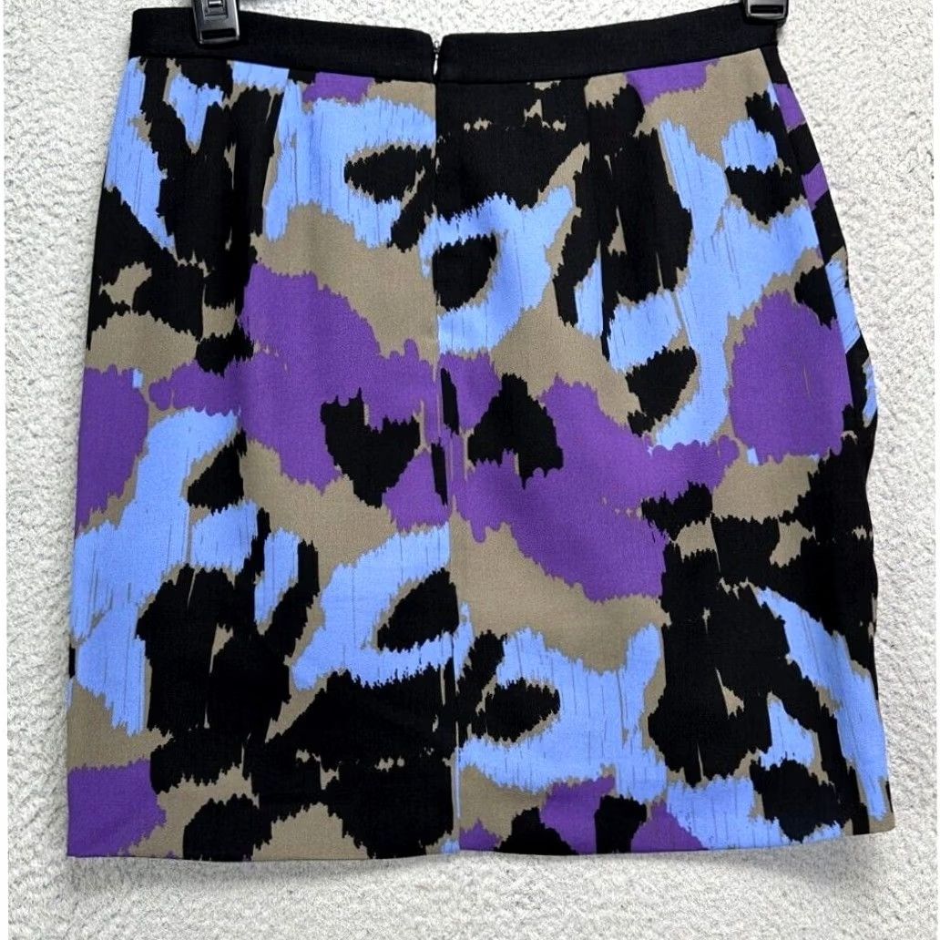 Banana Republic Banana Republic Skirt Womens 6 Multi Geometric Straight Pencil Wrap Pleated Mini Size 28" / US 6 / IT 42 - 2 Thumbnail