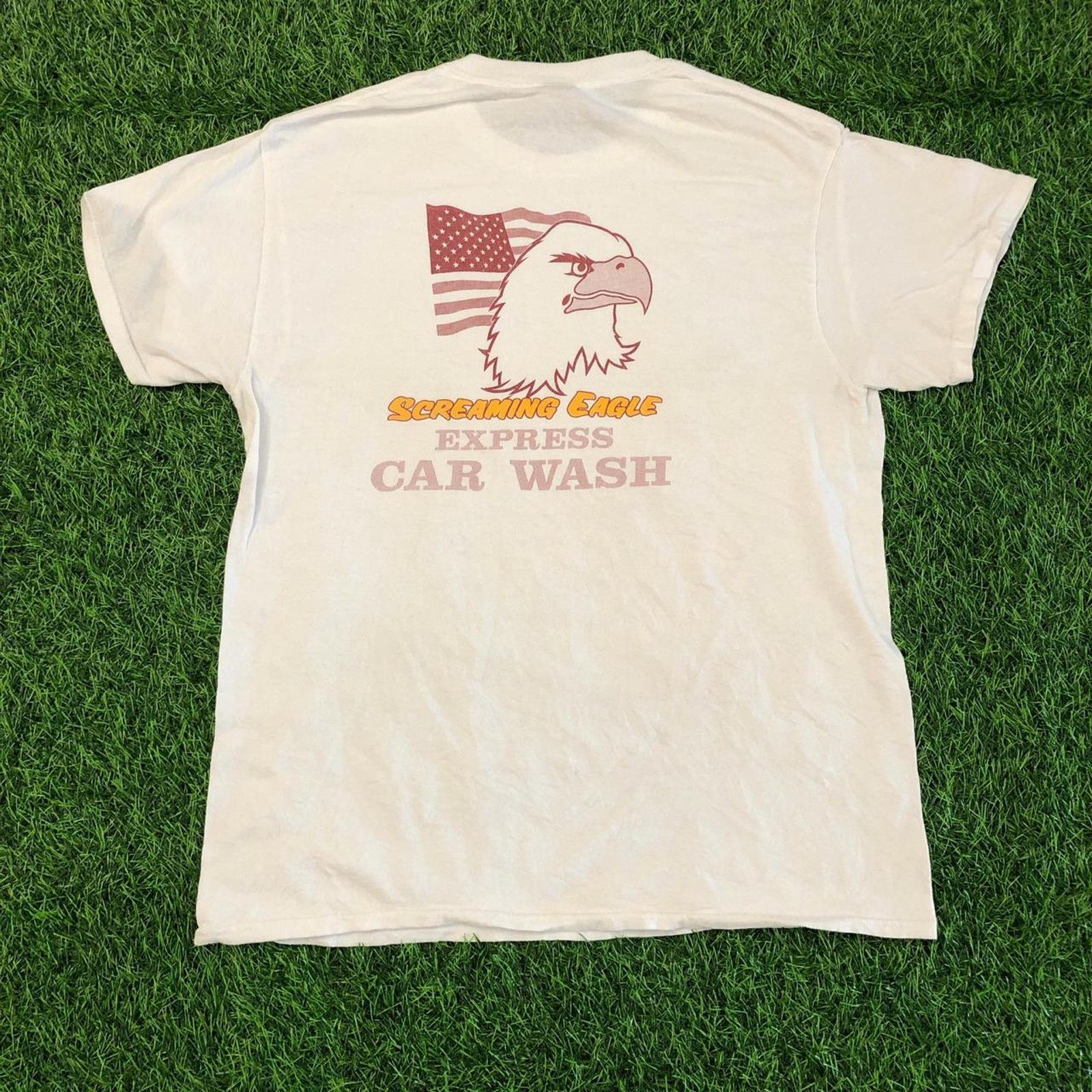 Gildan Men’s White ‘Rossview Hawks’ Screaming Eagle Graphic Tee Size US M / EU 48-50 / 2 - 2 Thumbnail