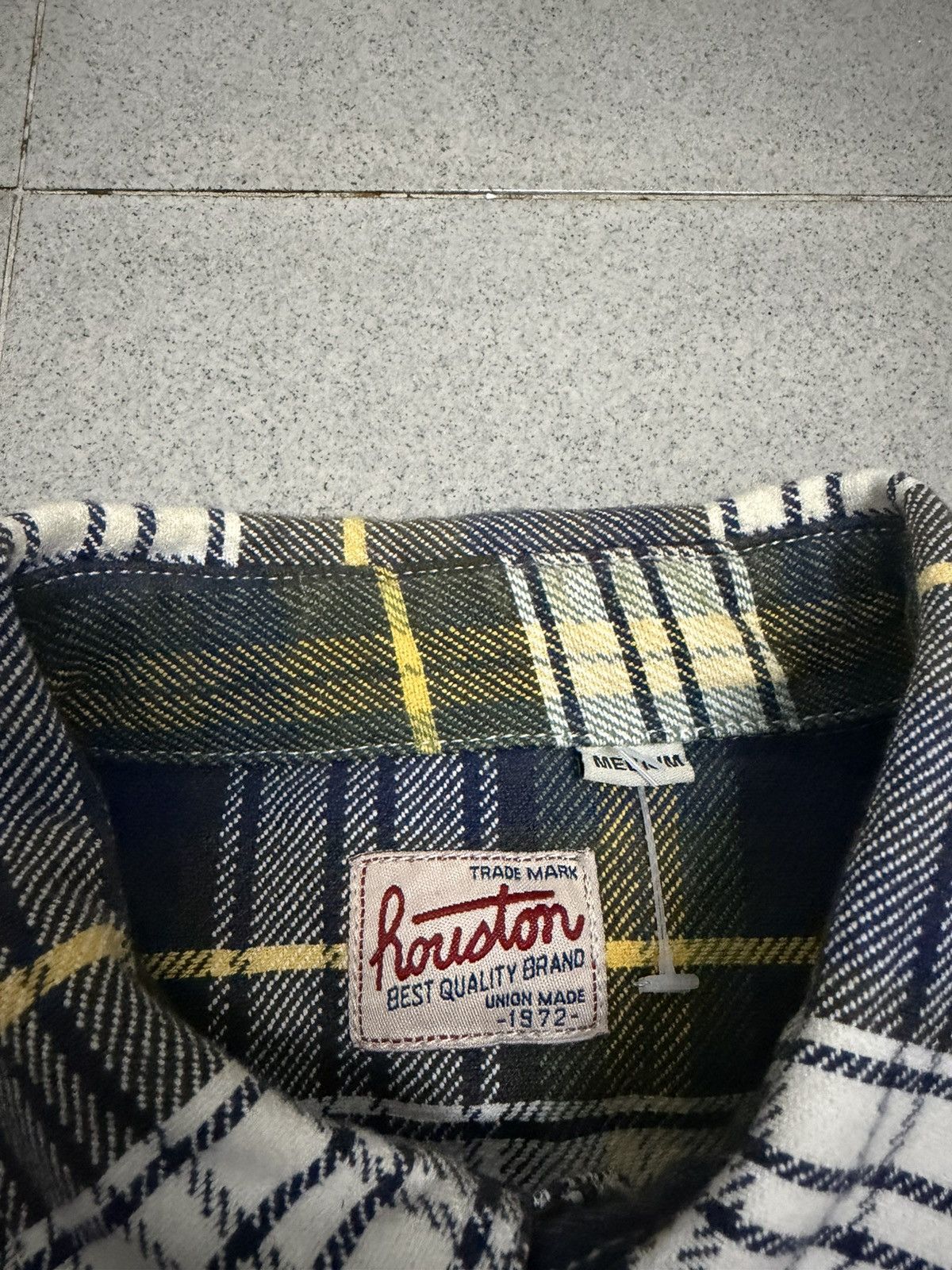 Japanese Brand Vintage Houston Union Made Flannel Shirt Size US M / EU 48-50 / 2 - 3 Thumbnail
