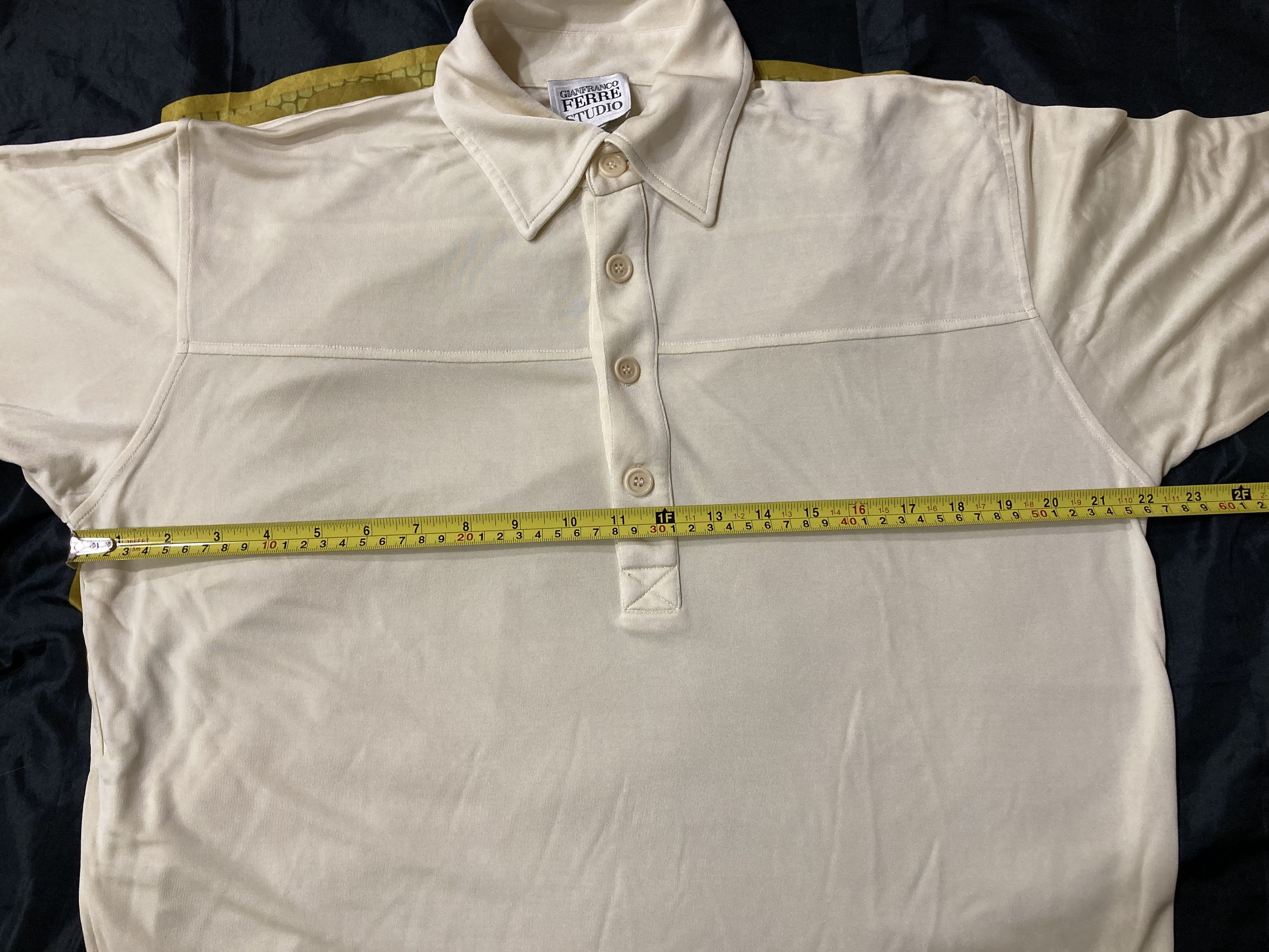Gianfranco Ferre Gianfranco Ferre Studio Vtg 90s Silk Polo Shirt metal logo Size US XL / EU 56 / 4 - 8 Thumbnail