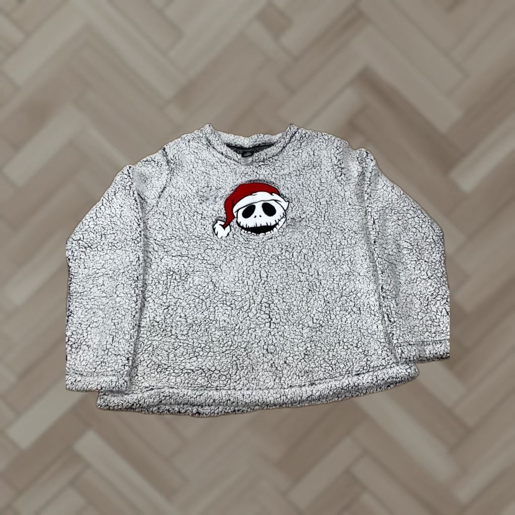 Vintage Womens The Nightmare Before Christmas Sleepwear Top M White Gray #3775 Size M / US 6-8 / IT 42-44 - 1 Thumbnail
