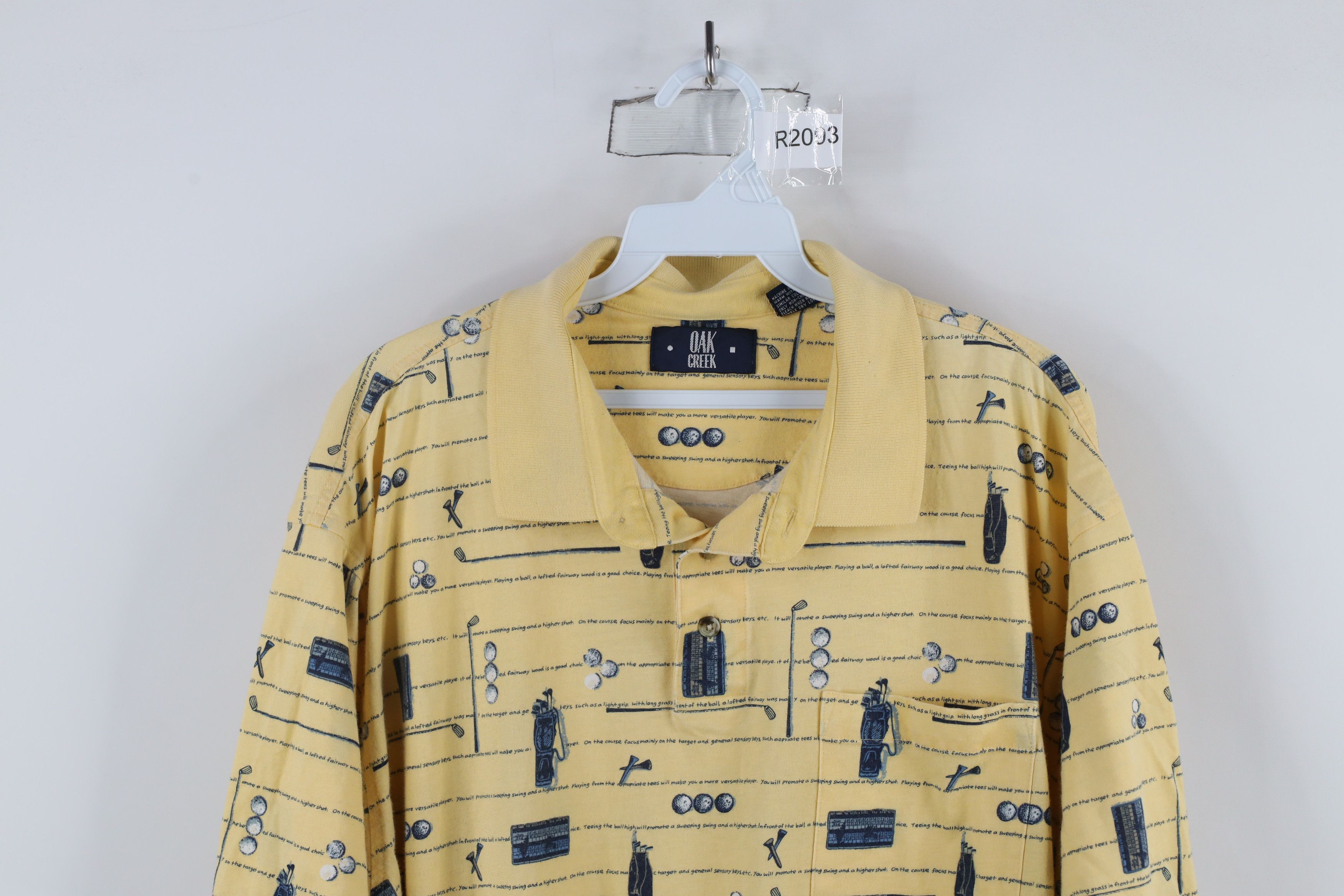 Vintage Vintage 90s Streetwear All Over Print Collared Polo Shirt Size US XL / EU 56 / 4 - 2 Thumbnail