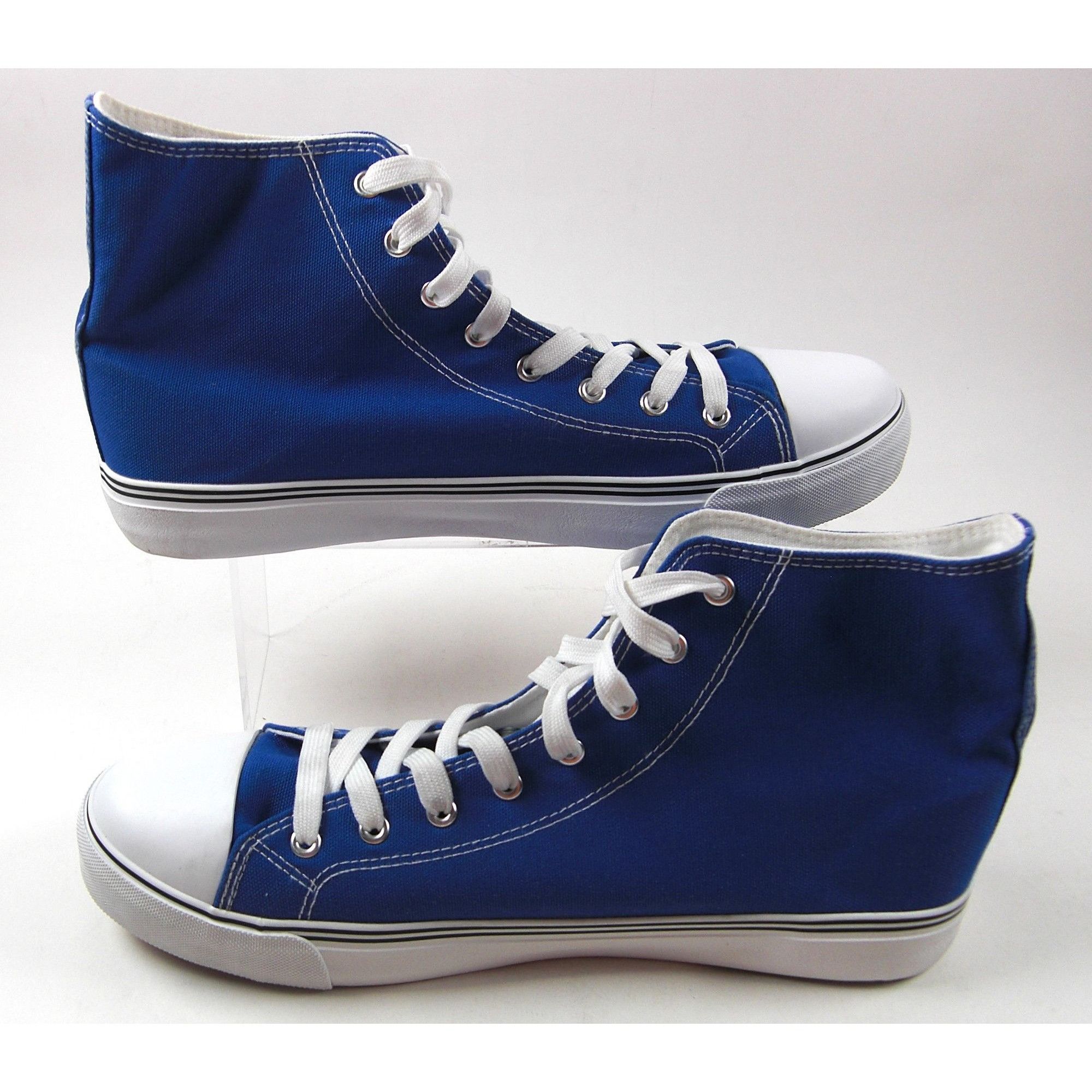 Other Mens Blue High Top Canvas Sneakers Size 13 New Size US 13 / EU 46 - 1 Thumbnail