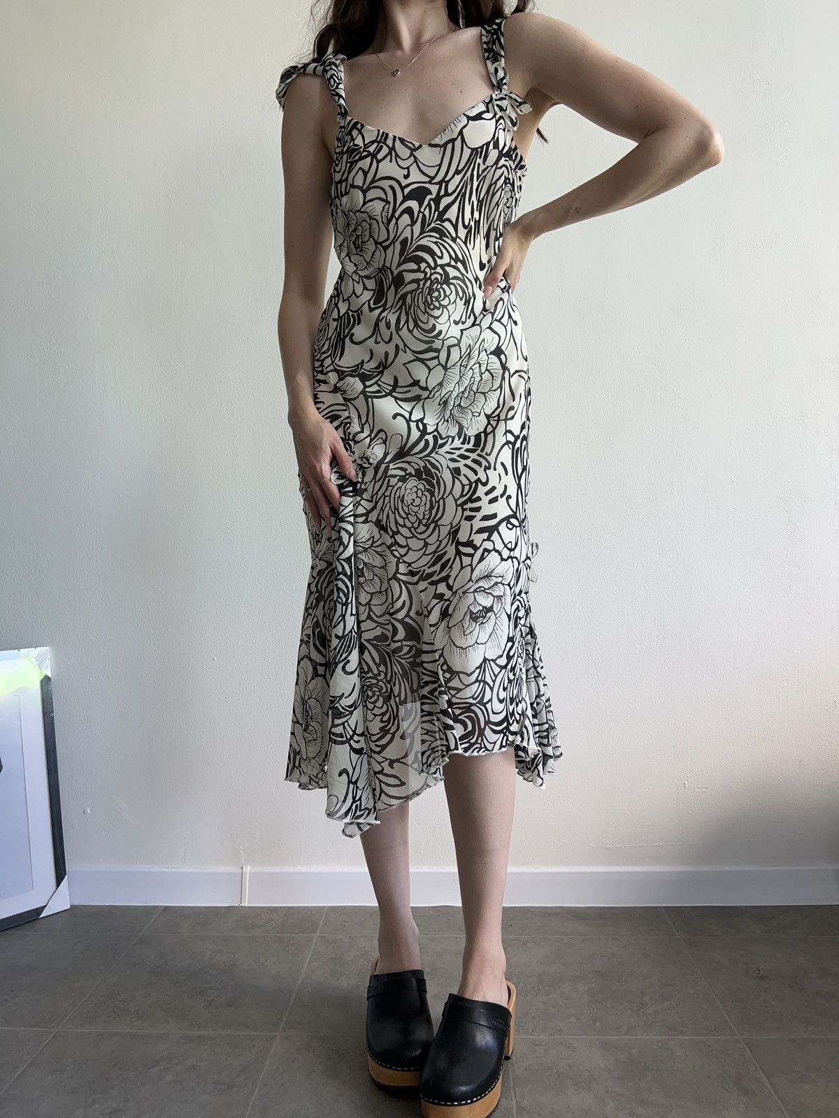 Marks & Spencer × Vintage Cute Vintage Floral sleeveless dress coquette 00s Size S / US 4 / IT 40 - 1 Thumbnail