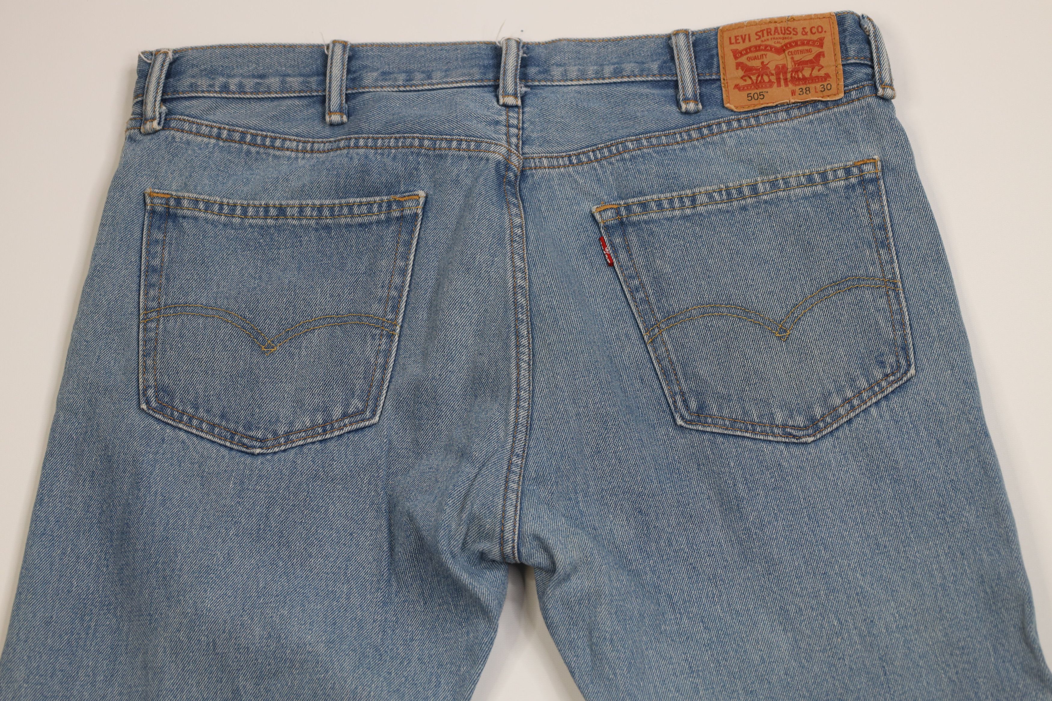 Levi's Vintage Y2K Levis 505 Regular Straight Leg Denim Jeans Size US 38 / EU 54 - 10 Thumbnail