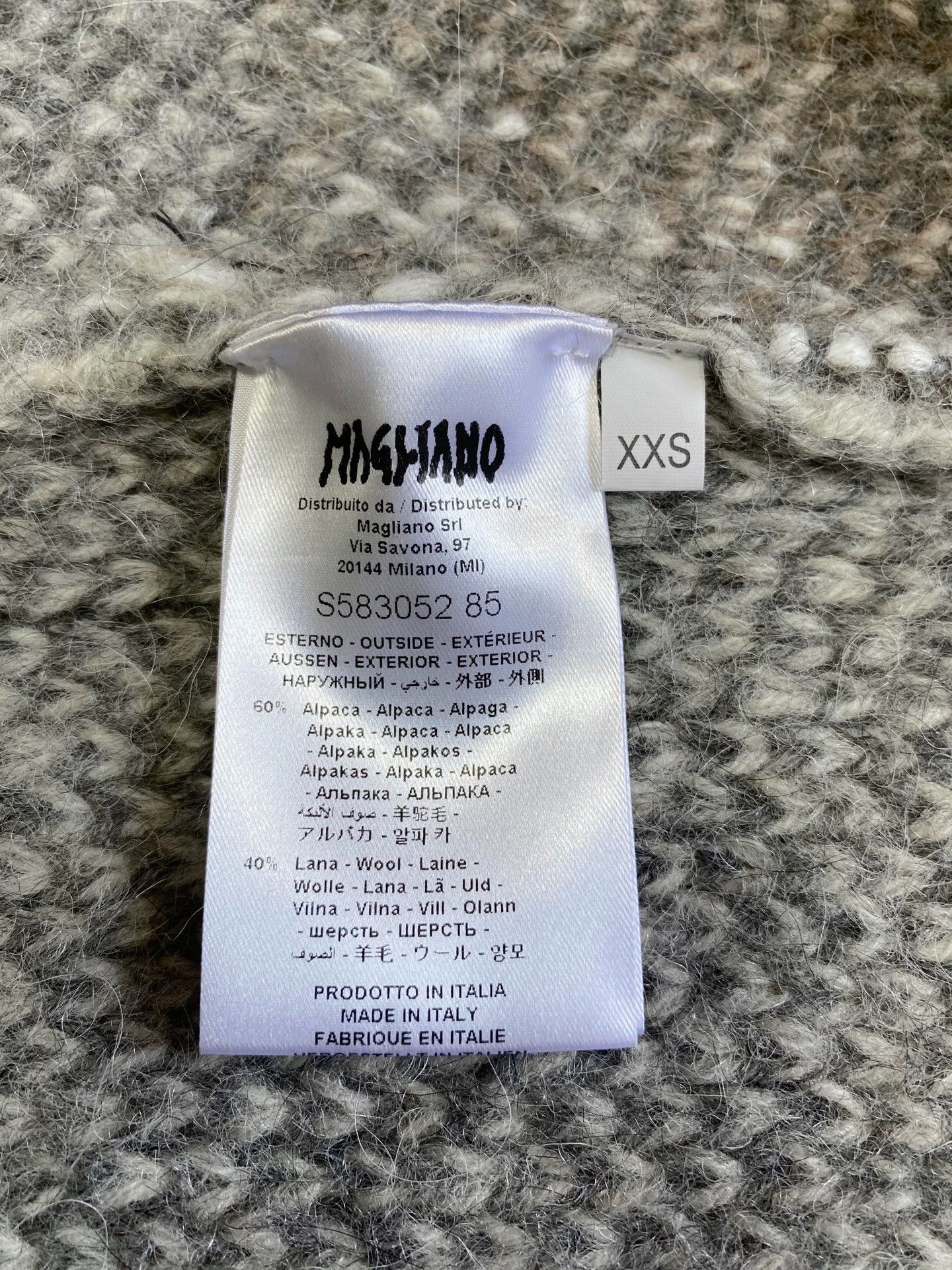 Magliano Magliano Mohair Sheep Motif 24FW Oversized Sweater XXS NWT Size XXS / US 00 / IT 34 - 6 Thumbnail