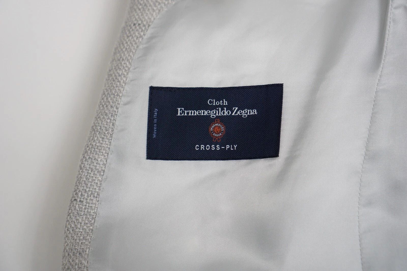 Suitsupply Men Suitsupply Blazer Linen Wool Grey Ermenegildo Zegna US34 Size 34R - 5 Thumbnail