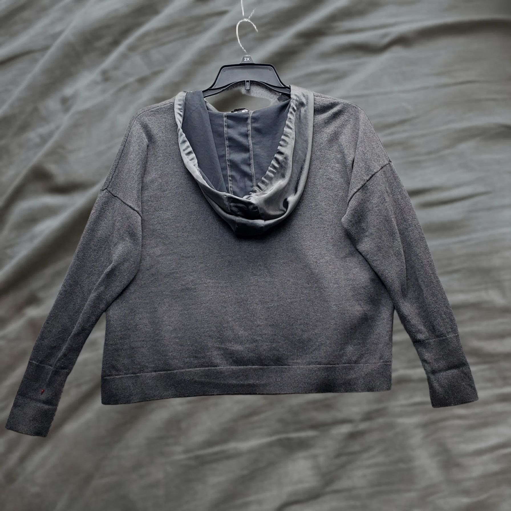 KangaROOS J Society Hoodie Womens XL Gray Long Sleeve Kangaroo Pocket Drawstring Size XL / US 12-14 / IT 48-50 - 1 Thumbnail