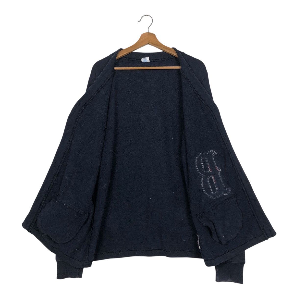 Vintage Champion Collegiate Knit Cardigan Big B Patch Crest Detail Size US L / EU 52-54 / 3 - 14 Thumbnail