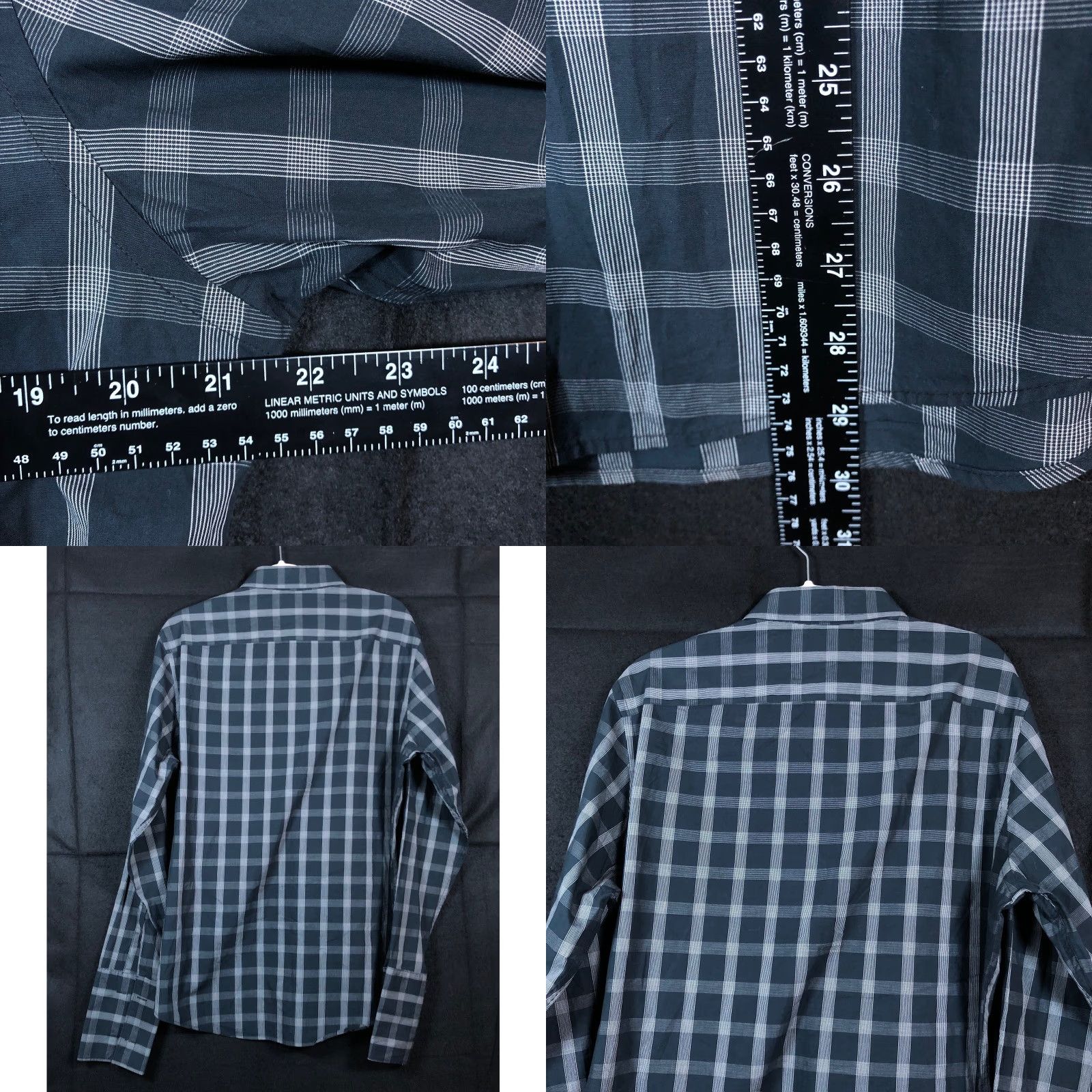 Banana Republic Banana Republic Mens Shirt Blue Plaid Button-Down Classic Fit 100% Cotton M Size US M / EU 48-50 / 2 - 8 Thumbnail