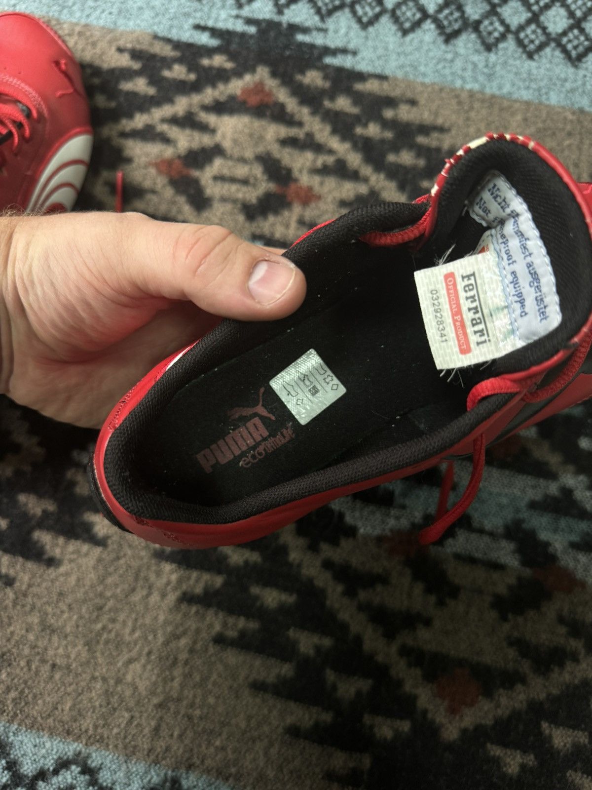 Ferrari × Puma Puma Ferrari Drift Cat III Leather Shoes Sneakers Size US 8.5 / EU 41-42 - 11 Thumbnail