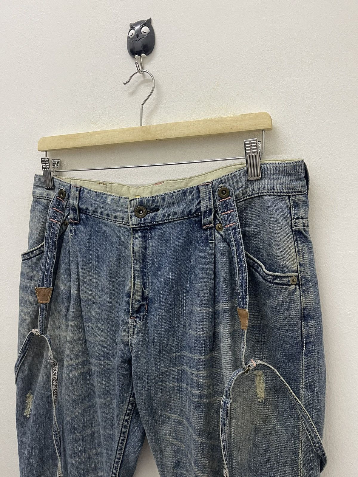 Beams Plus Rare Vintage RAY BEAMS with Suspenders Style Size US 31 - 10 Thumbnail