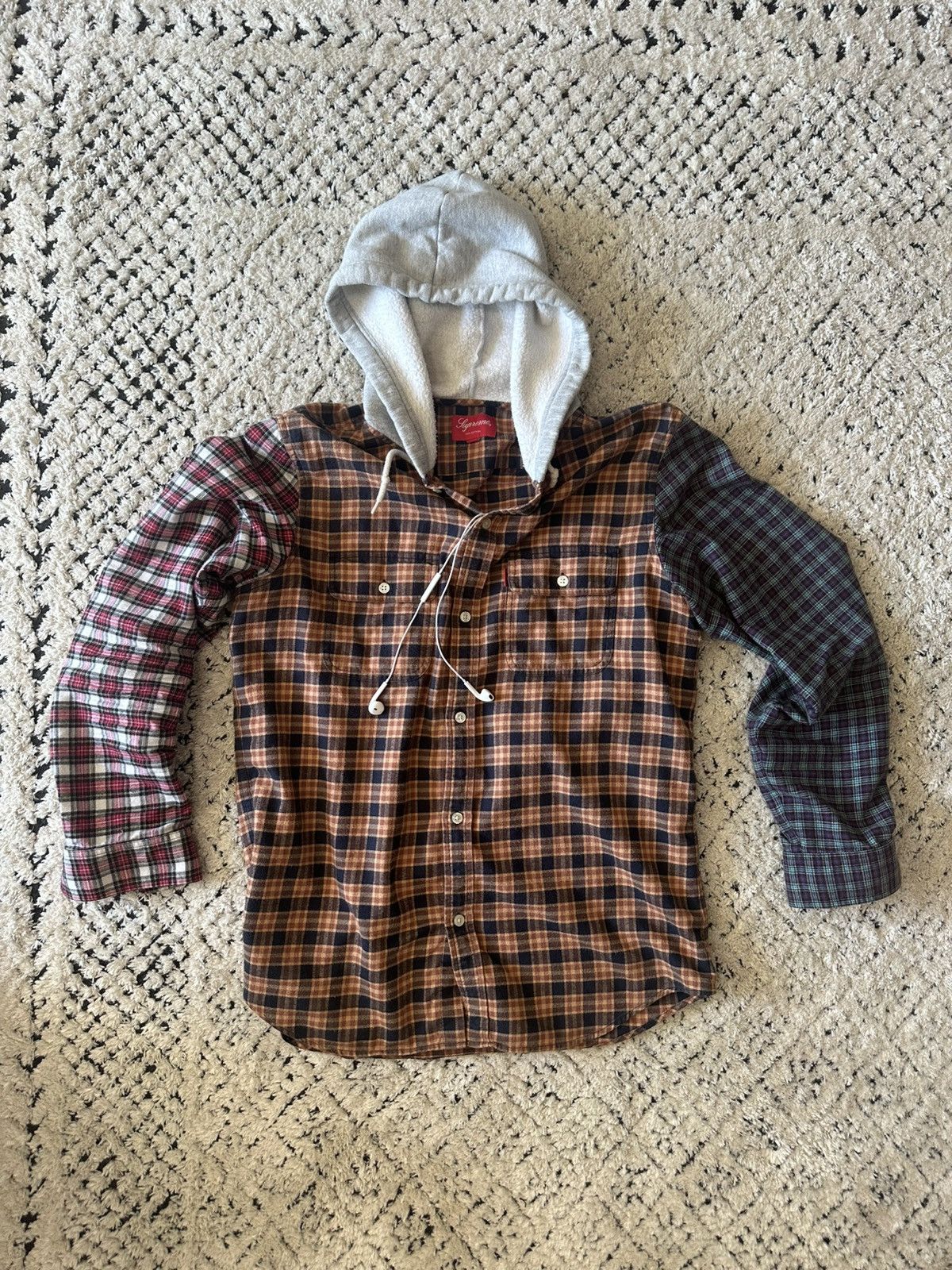 Supreme Patchwork Madras Hooded Jacket　S Supreme GOODENOUGH Patchwork Madras Hooded Jacket (SS25) - $368