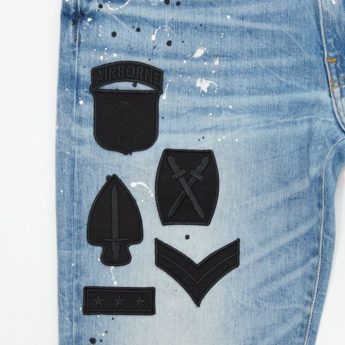 Amiri AMIRI MILITARY PATCH DISTRESSED JEAN Size US 34 / EU 50 - 4 Thumbnail