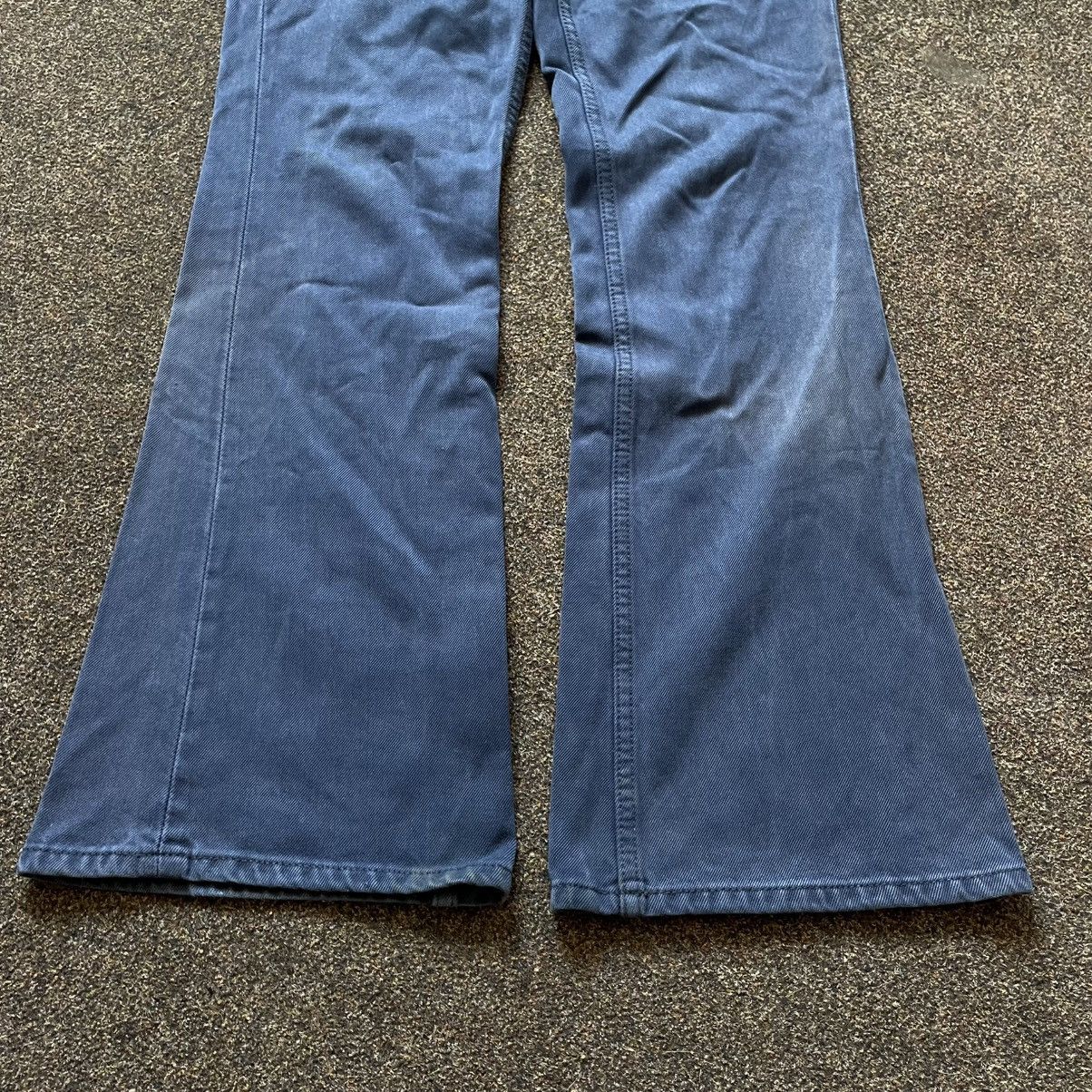 Vintage Vintage 90s Guess Flared Baggy Wide Leg Jeans Skate Faded 31 Size 31" - 3 Thumbnail