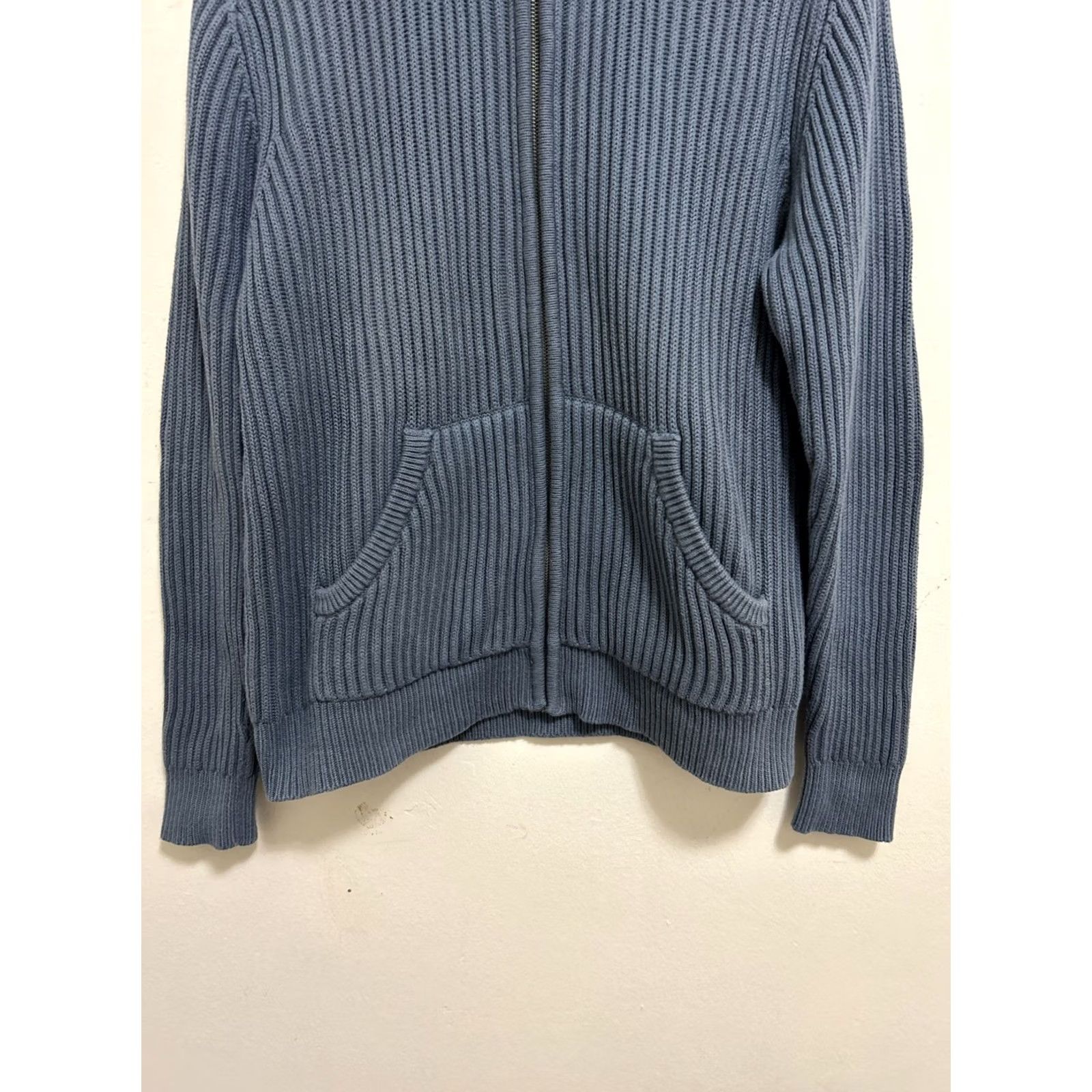 Vintage VINTAGE LL Bean Sweater Mens Medium Navy Blue Full Zip Heavyweight Knit Size US M / EU 48-50 / 2 - 3 Thumbnail