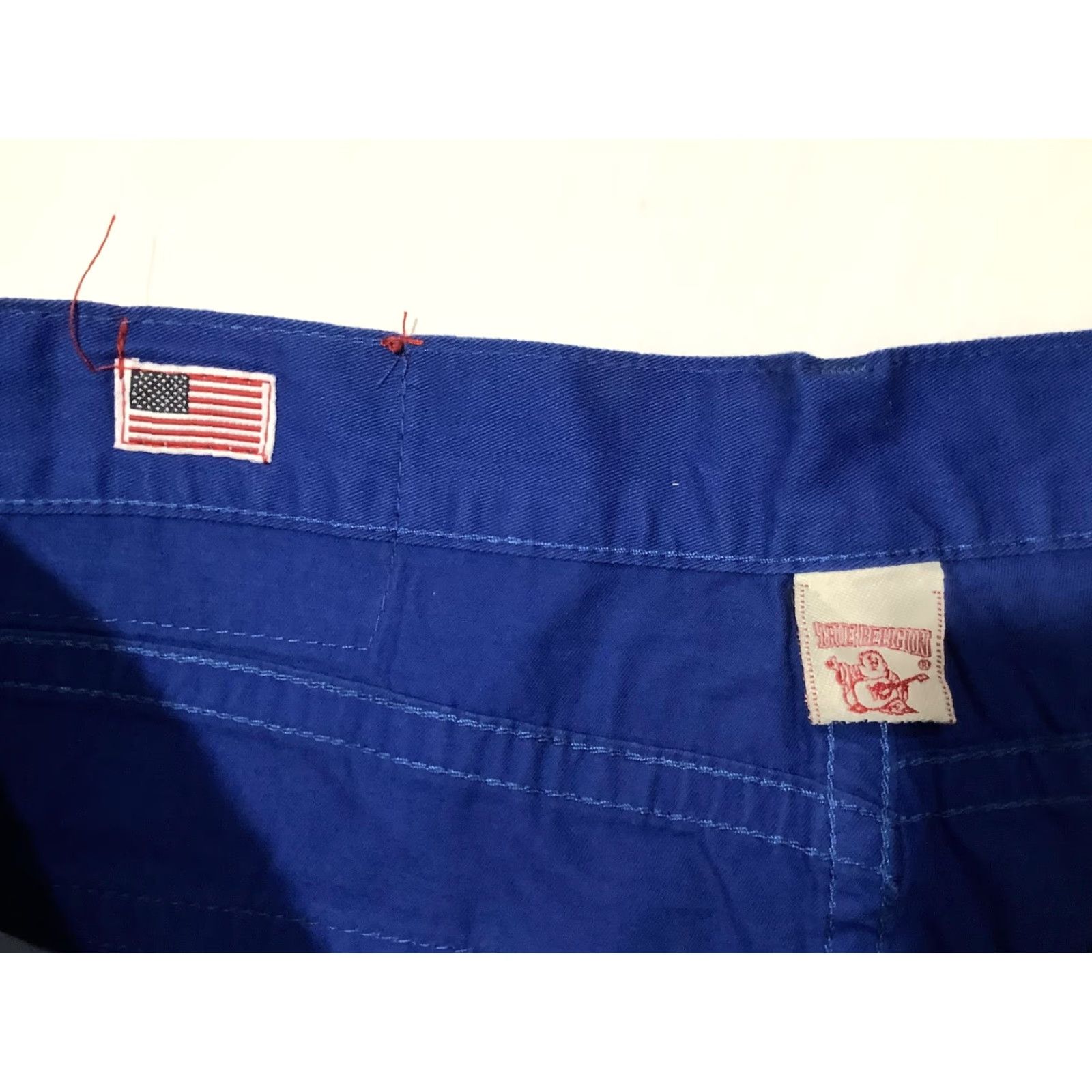 True Religion True Religion Jeans Joey Bootcut Denim 34x32 Blue Mens Regular 100% Cotton USA Pockets Flap Horseshoe Logo Pocketed Back Belt Loops Zip Fly Mens Size US 34 / EU 50 - 5 Thumbnail