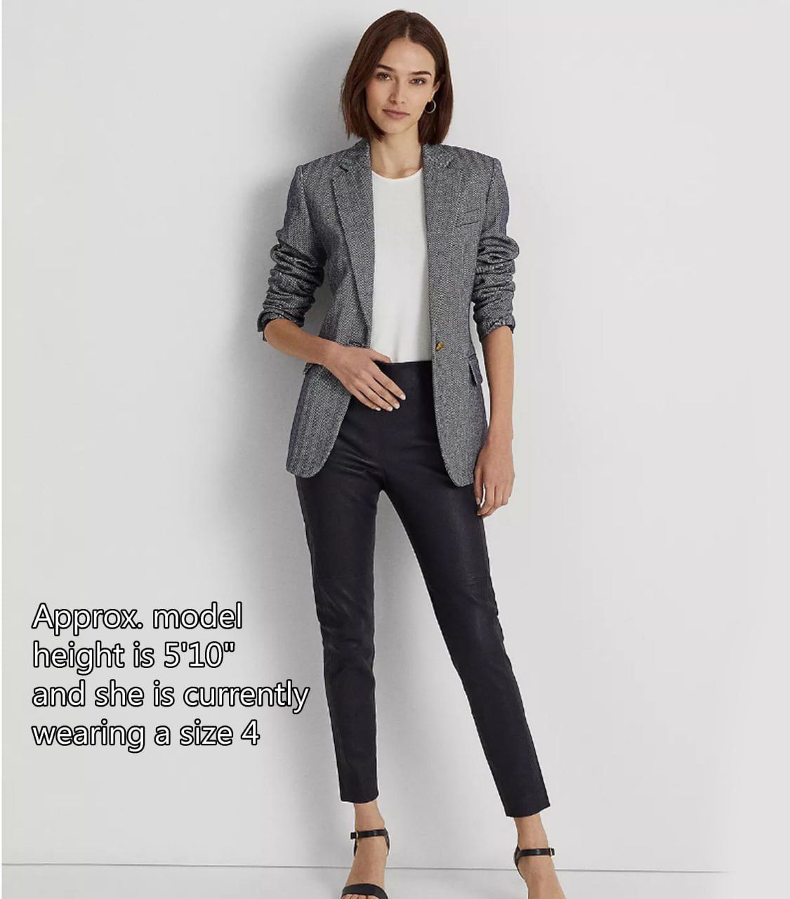 Lauren Ralph Lauren × Polo Ralph Lauren × Ralph Lauren Black Label 🔥 Lauren Ralph Lauren Skinny Leather Ankle Pants Stretch Size 27" / US 4 / IT 40 - 4 Thumbnail