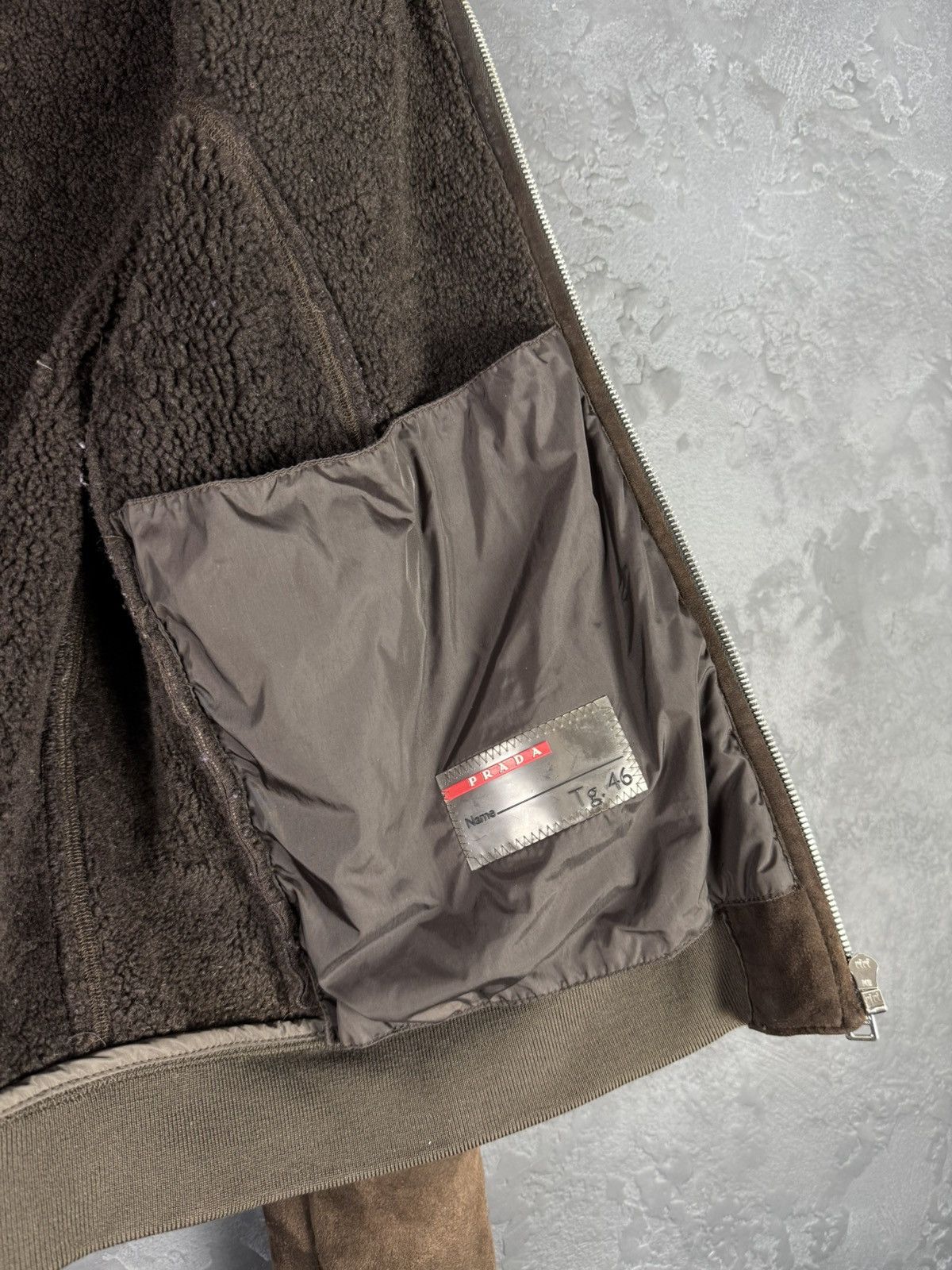 Prada 2000s Prada Brown Shearling Leather Jacket Women's Size L / US 10 / IT 46 - 18 Thumbnail