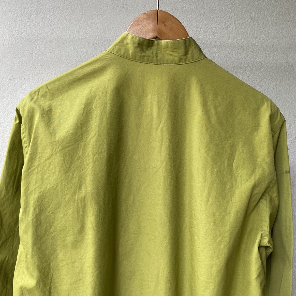 Japanese Brand POWDER Mandarin Chinese Style Green Shirt Size M / US 6-8 / IT 42-44 - 15 Thumbnail