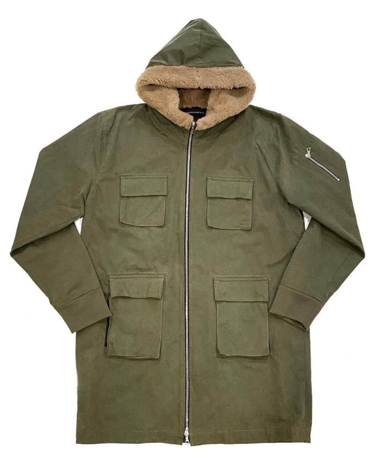 John Elliott Hooded Sherpa/Silk Lined Parka Size US XL / EU 56 / 4 - 1 Thumbnail