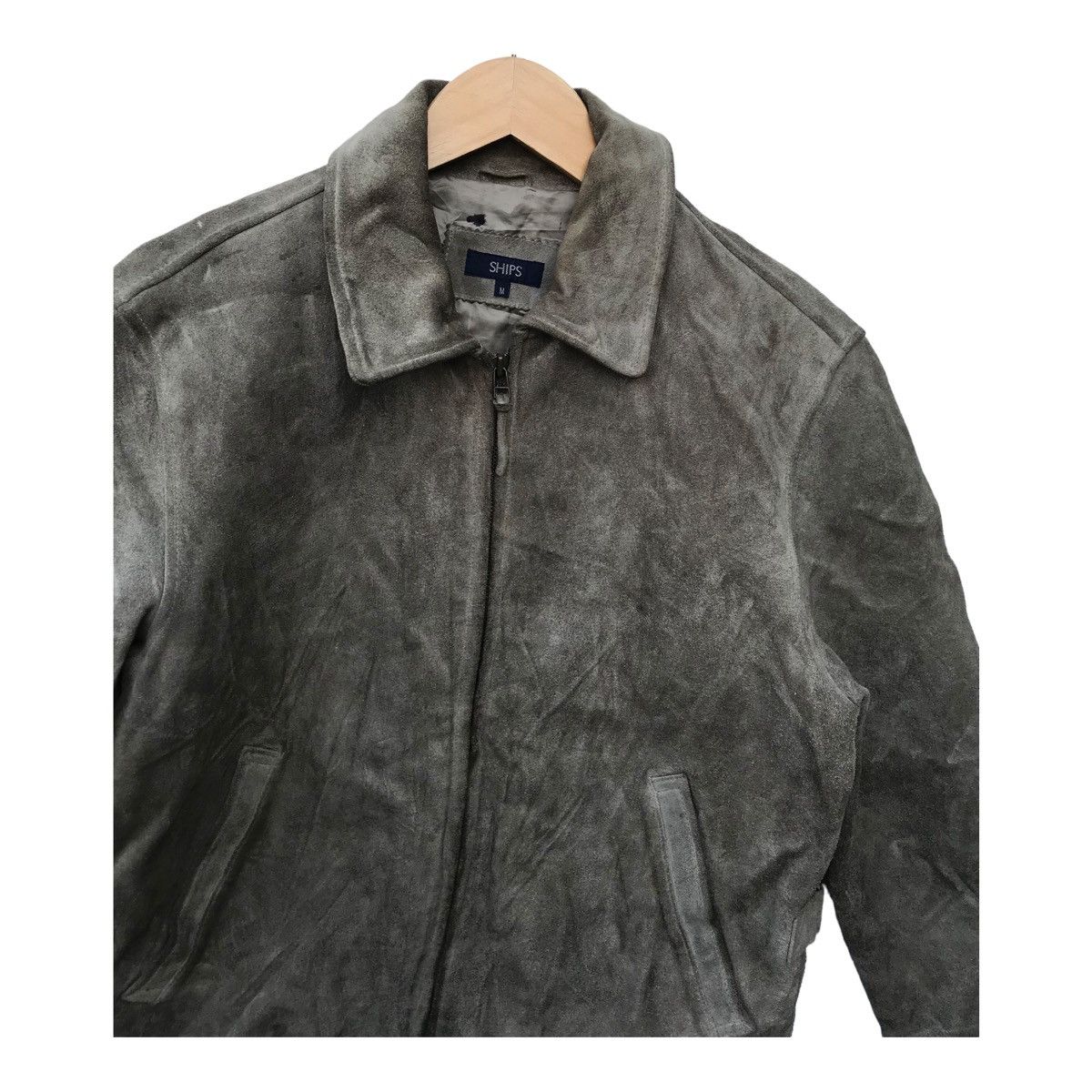 SHIPS Vintage Ships Japan Cowhide Suede Leather Jacket Size US S / EU 44-46 / 1 - 2 Thumbnail