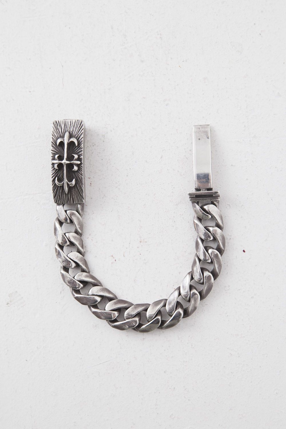 A&G Rock A&G floral cross cuban links ID bracelet Size ONE SIZE - 3 Thumbnail