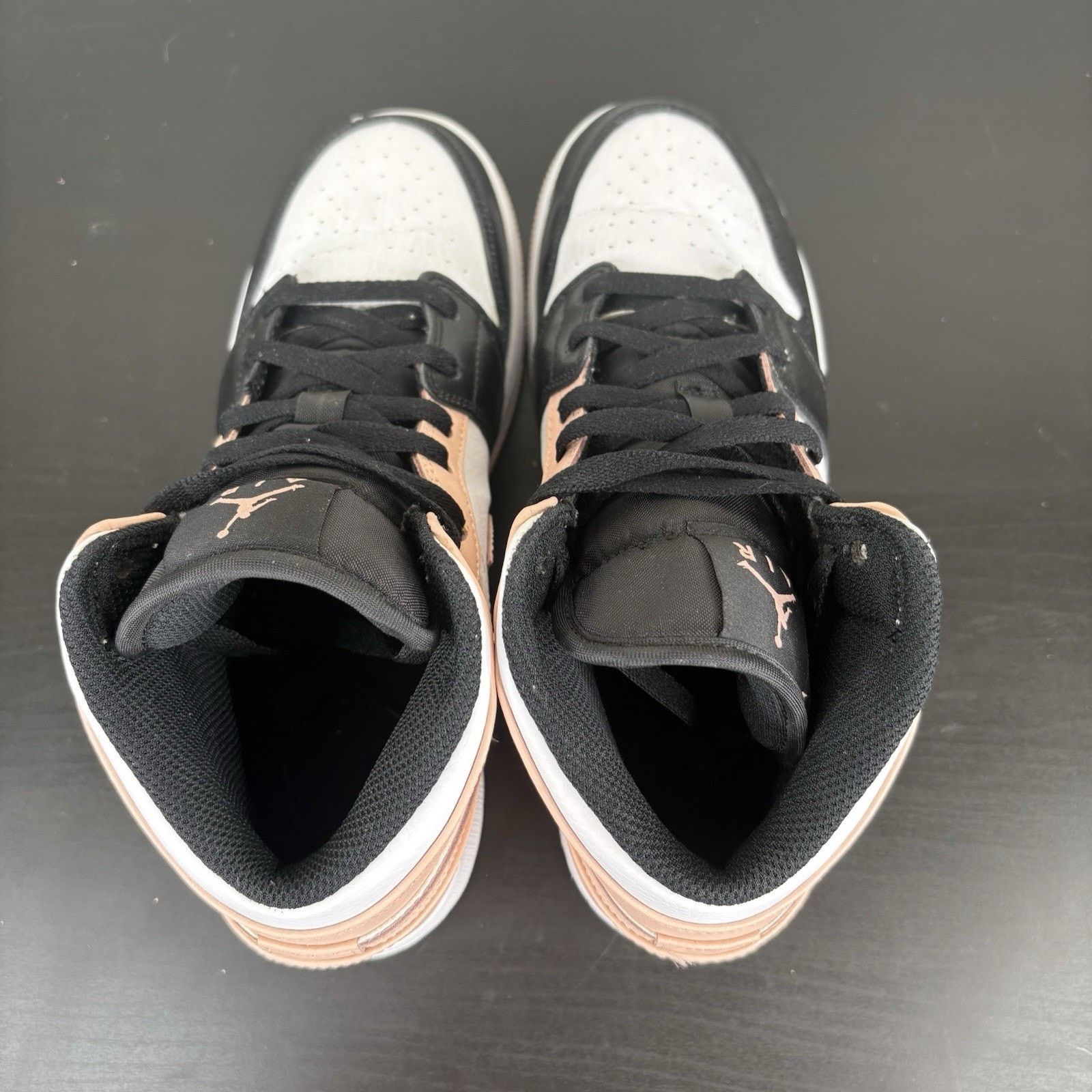 Nike Size 6.5Y/8W - Jordan Air 1 Mid GS White/Black/Crimson Tint Size US 8 / IT 38 - 6 Thumbnail