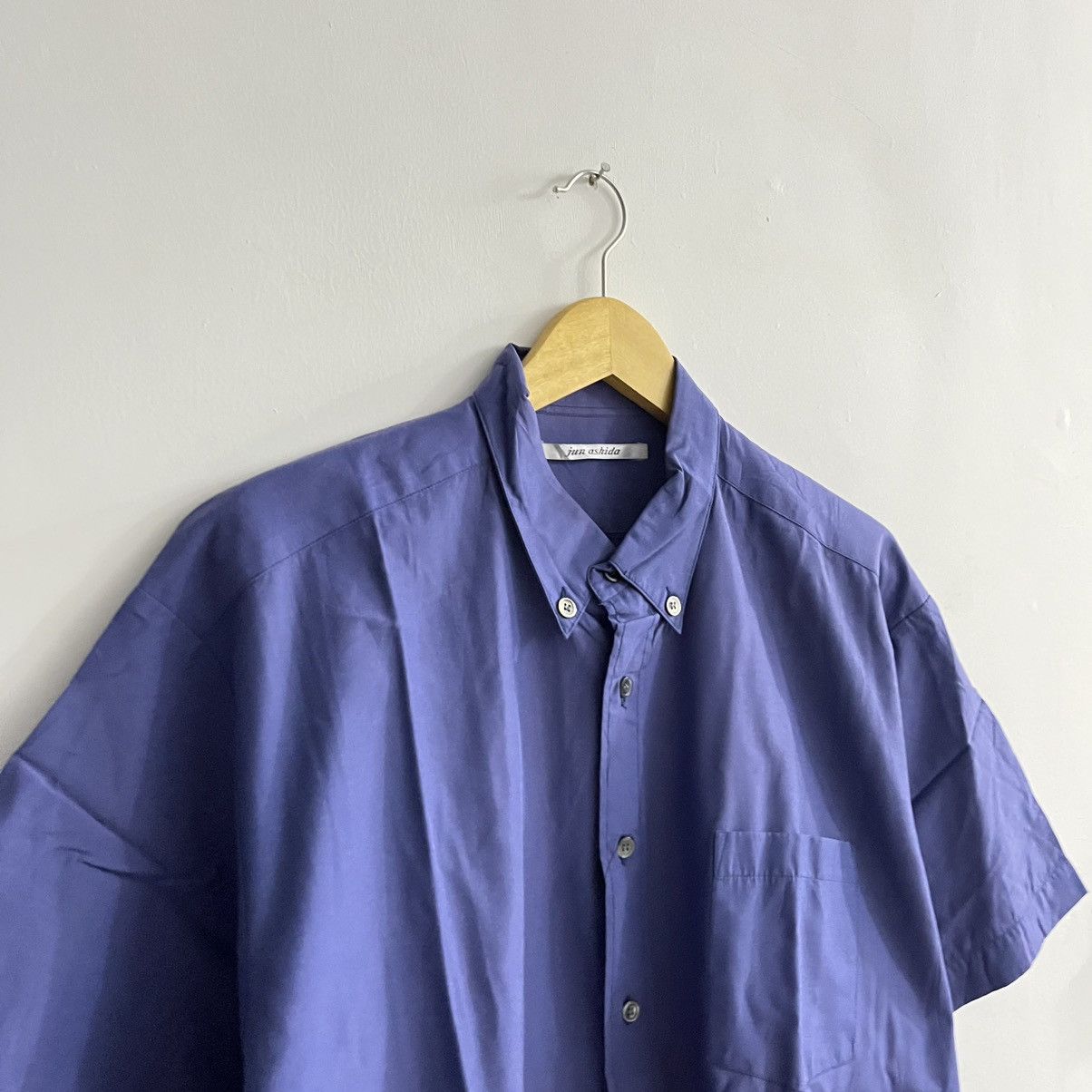 Japanese Brand Jun Ashida - Basic Minimalist Button Up Shirt Size US L / EU 52-54 / 3 - 3 Thumbnail