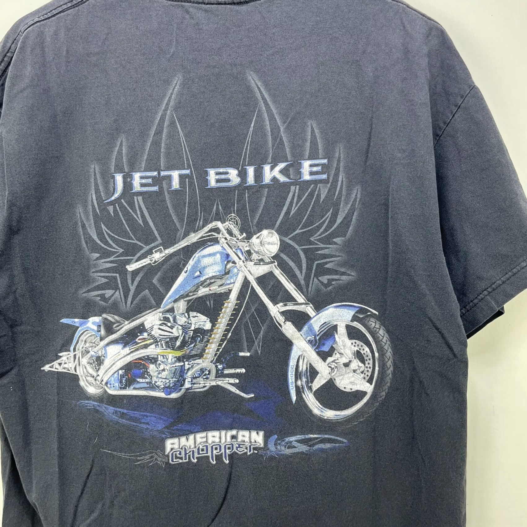 Vintage VINTAGE American Chopper Motorcycle Sun Faded T-Shirt XL Coast West Shirt Men XL Black Size US XL / EU 56 / 4 - 2 Thumbnail