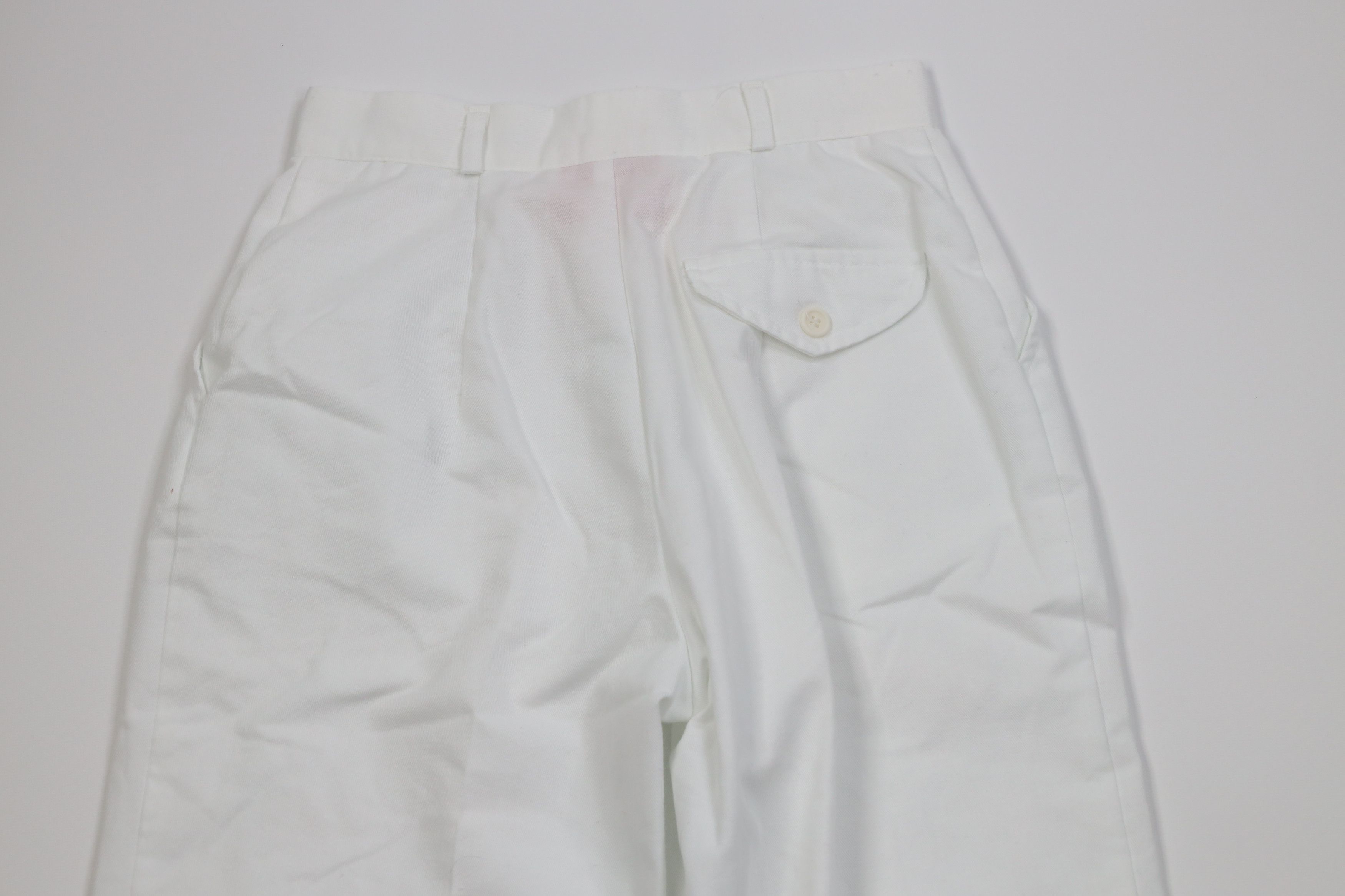 Vintage Vintage 70s Streetwear Flared Wide Leg Chino Pants White USA Size 25" / US 0 / IT 36 - 9 Thumbnail