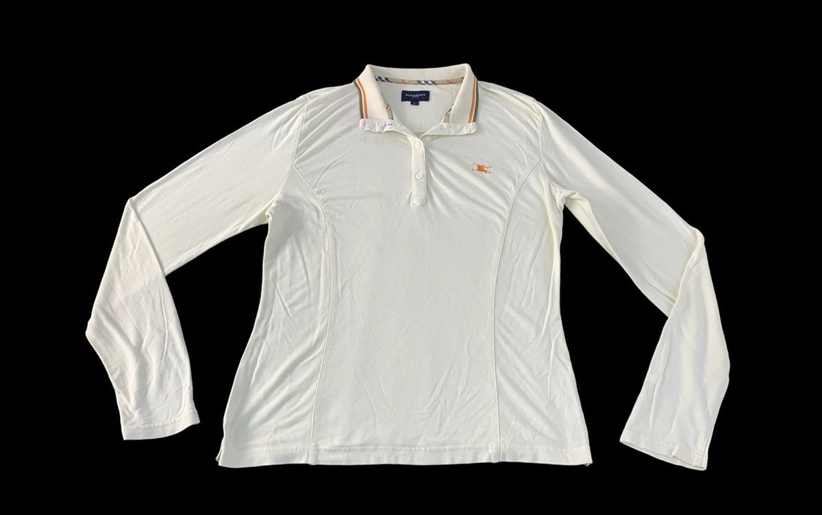 Burberry Golf Plain Embroidery Logo Polo Tee T-shirt