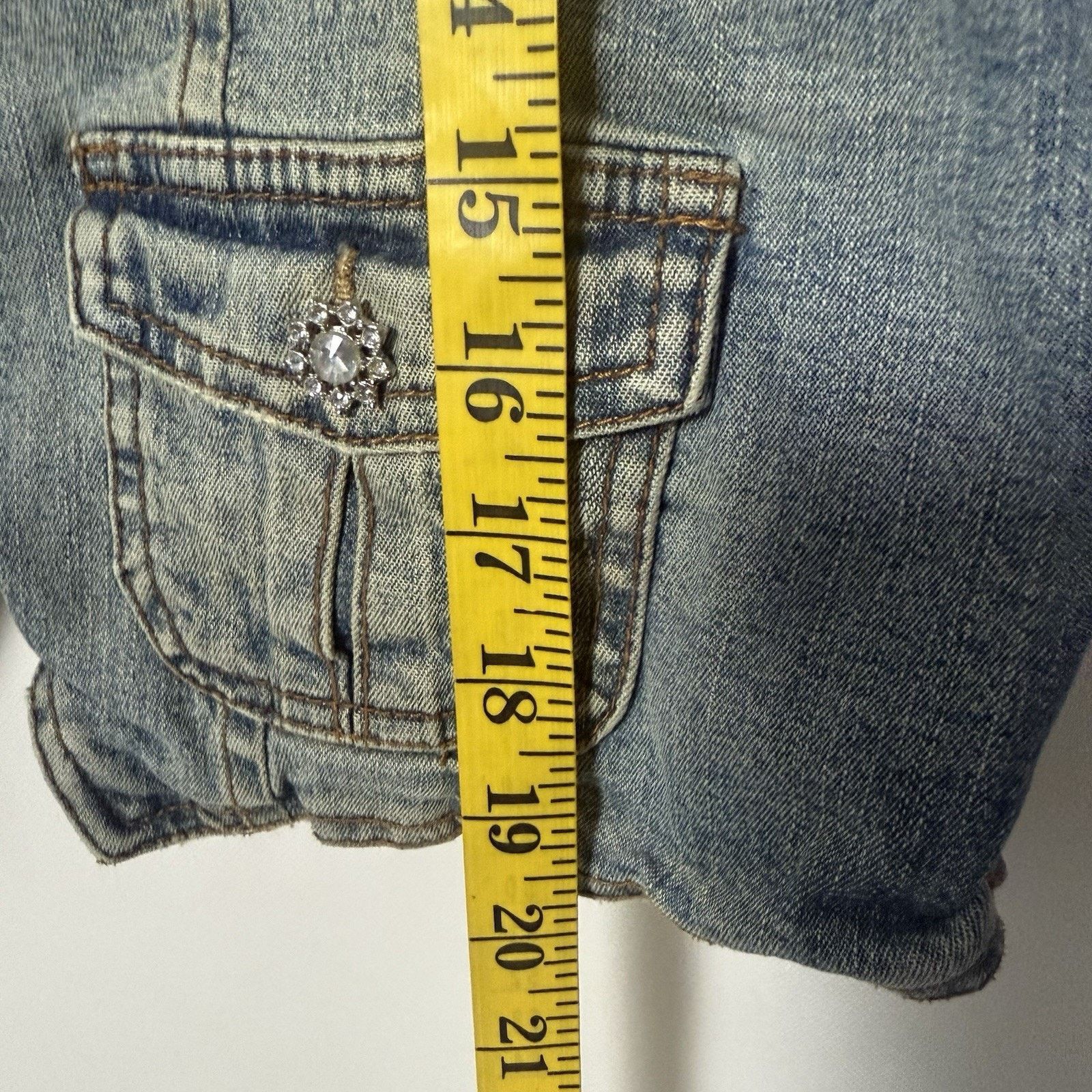 Other Y2K Younique Denim Vest Boho Hippie Grunge Western Biker Size L / US 10 / IT 46 - 6 Thumbnail