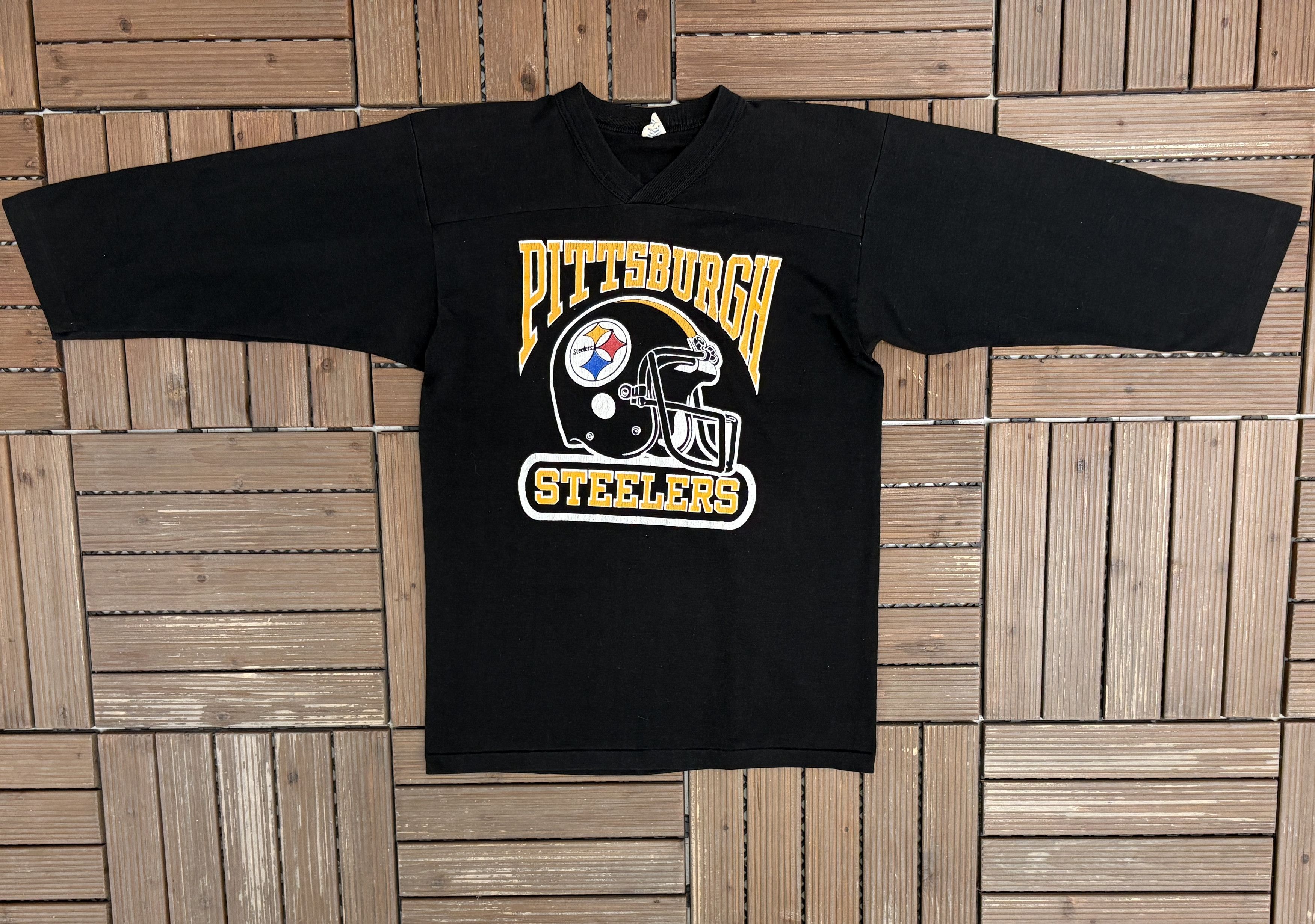 Logo 7 × Vintage Pittsburgh Steelers Vintage Logo 7 Black T-Shirt Tee Size US M / EU 48-50 / 2 - 5 Thumbnail