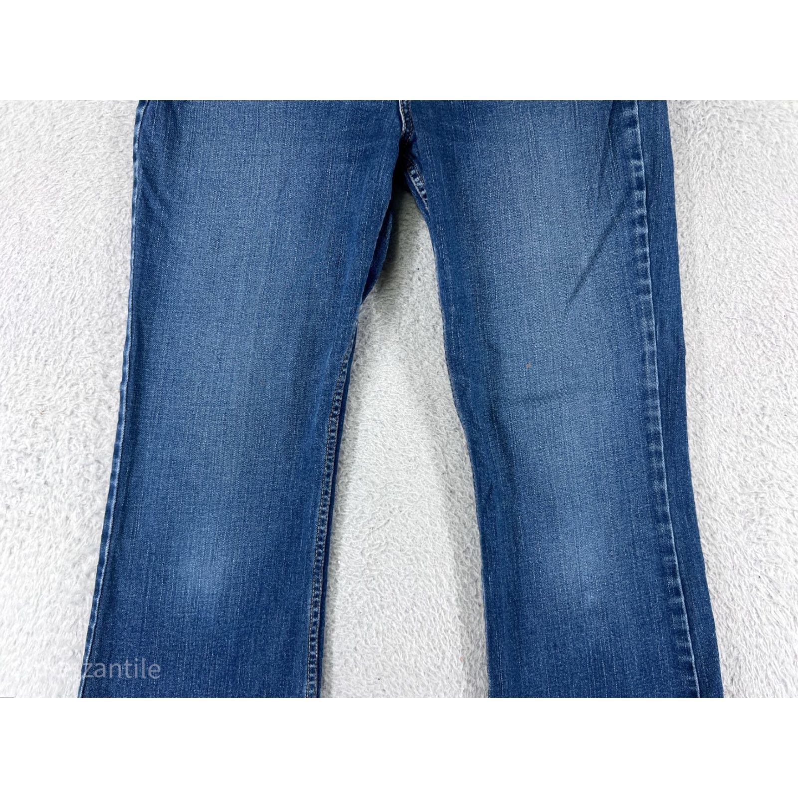 Vintage London Jeans Jeans Blue Denim Flared Button 6 Womens Cotton Blend Stretch Regular 28 Inseam 30 Inseam 5-Pocket Design Size 28" / US 6 / IT 42 - 7 Thumbnail