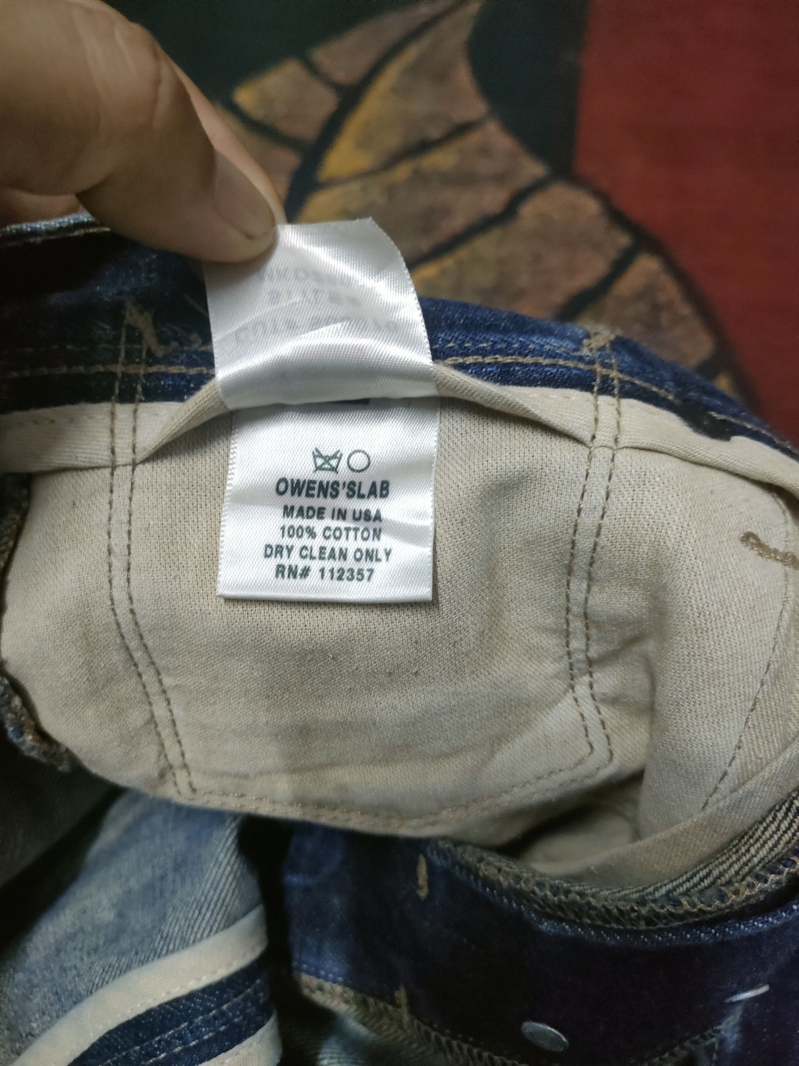 Rick Owens Owens'Slab MKD2804 Selvedge Jeans Size US 34 / EU 50 - 6 Thumbnail