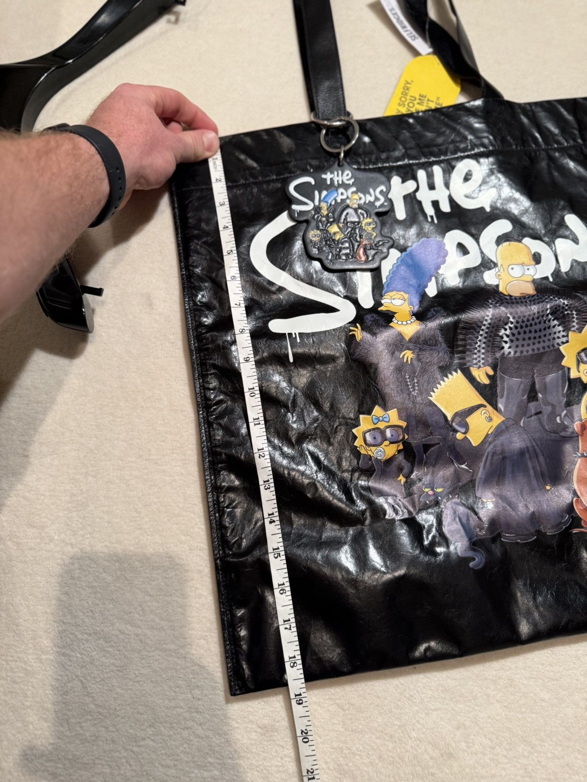 Balenciaga Balenciaga The Simpsons black tote bag bondage Keychain ring Size ONE SIZE - 4 Thumbnail