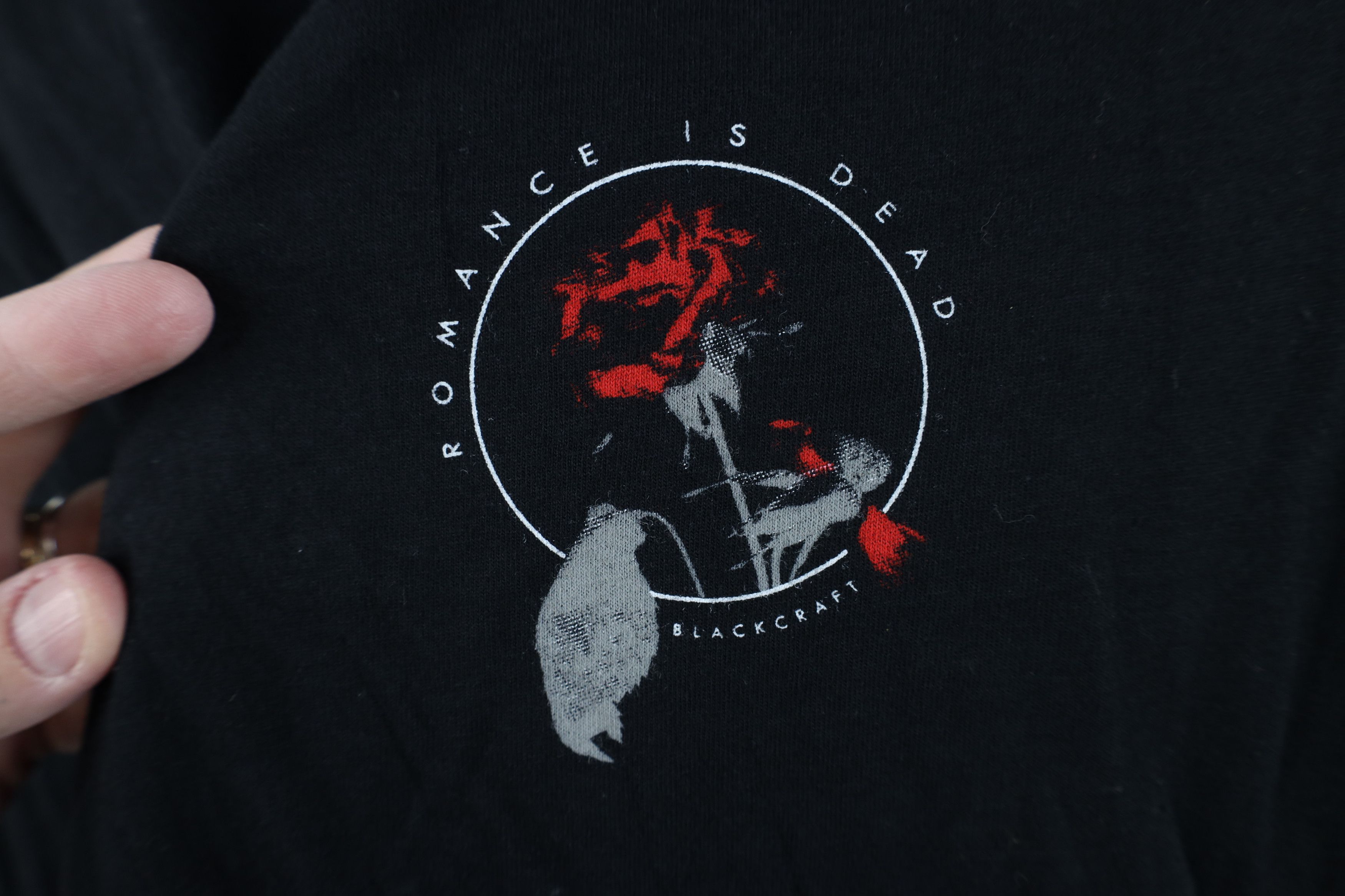 Vintage Black Craft III Romance is Dead Rose Short Sleeve T-Shirt Size S / US 4 / IT 40 - 4 Thumbnail
