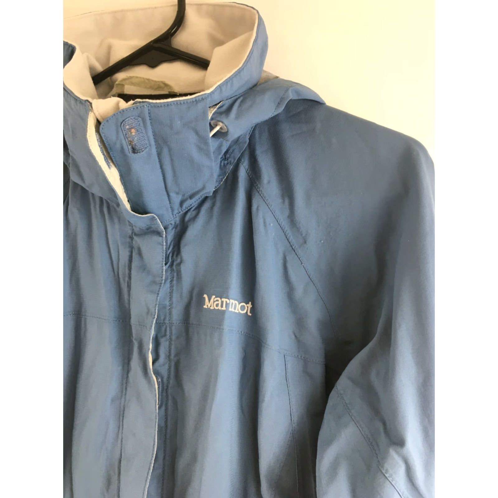 Marmot Marmot Jacket Women's Size Small Blue Rain Coat Windbreaker Hooded Long Sleeve Size S / US 4 / IT 40 - 3 Thumbnail